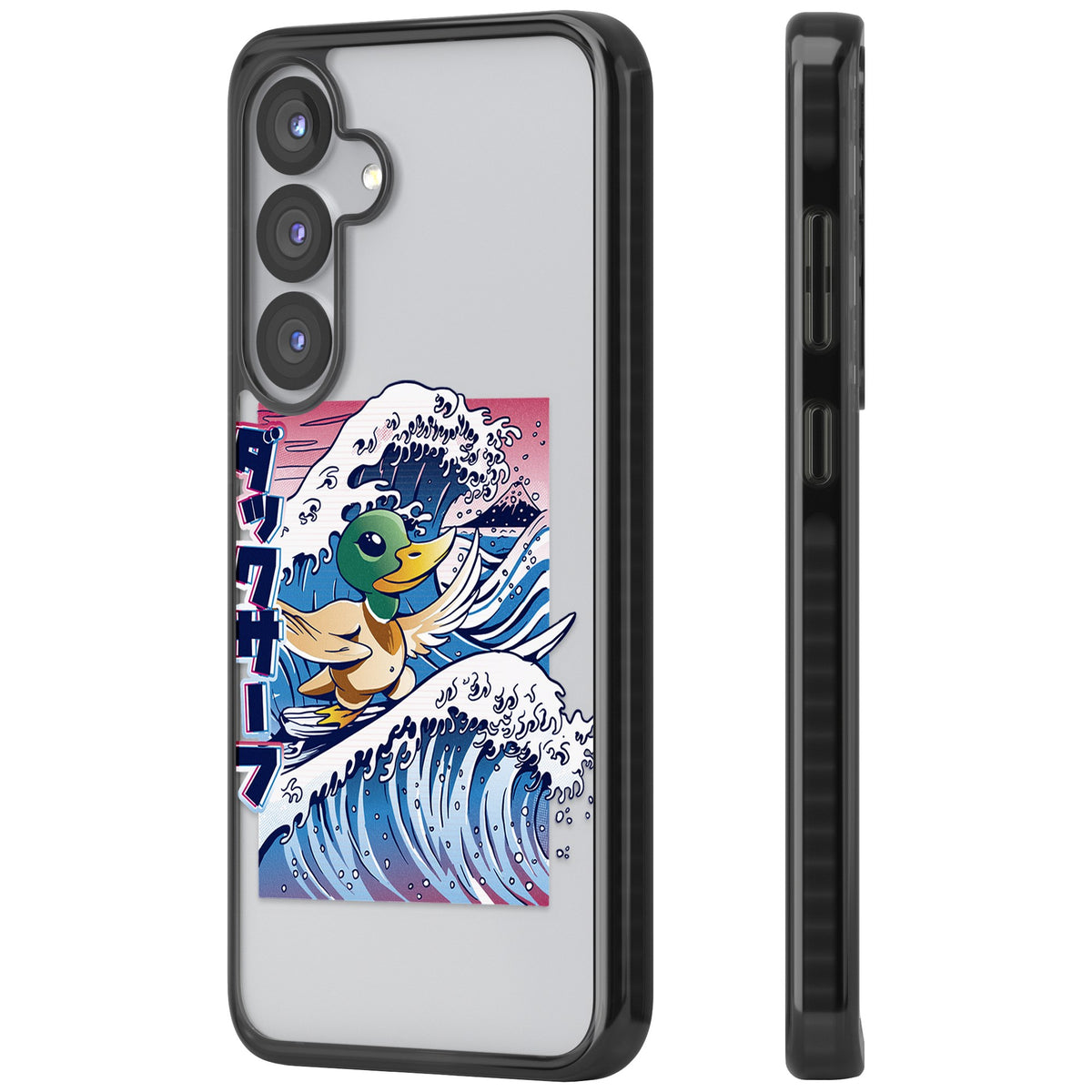 Duck Surf Samsung S25 / Samsung S25 Plus / Samsung S26 / Samsung S26 Plus Impact Black Phone Case side