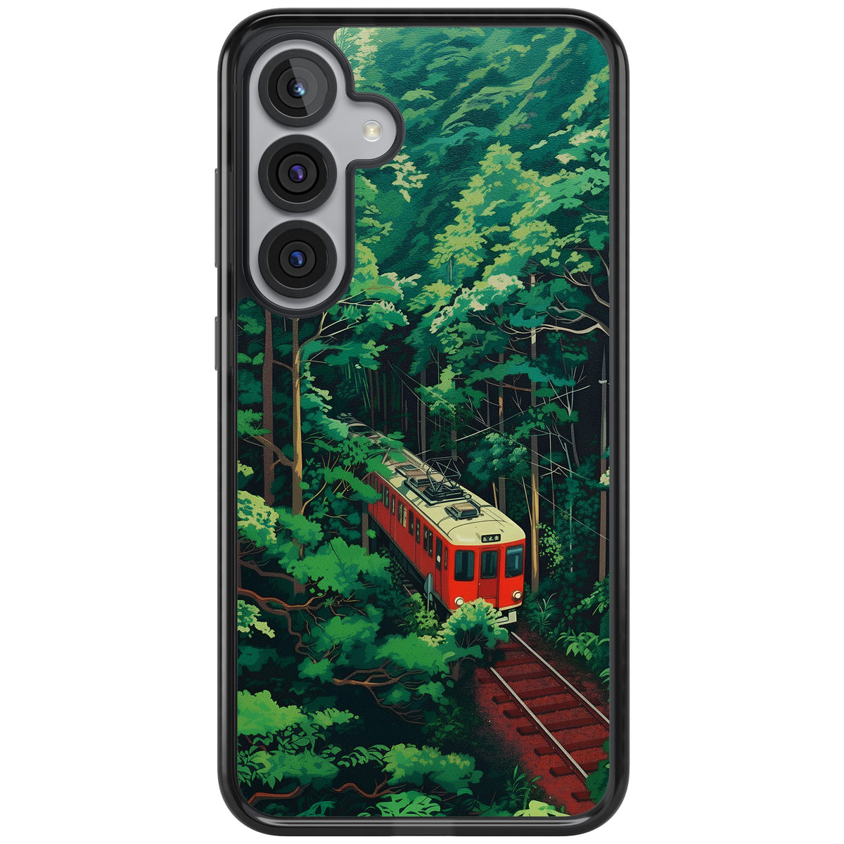 Railway In Toyama Samsung S25 Plus / Samsung S26 / Samsung S26 Plus Impact Black Phone Case front
