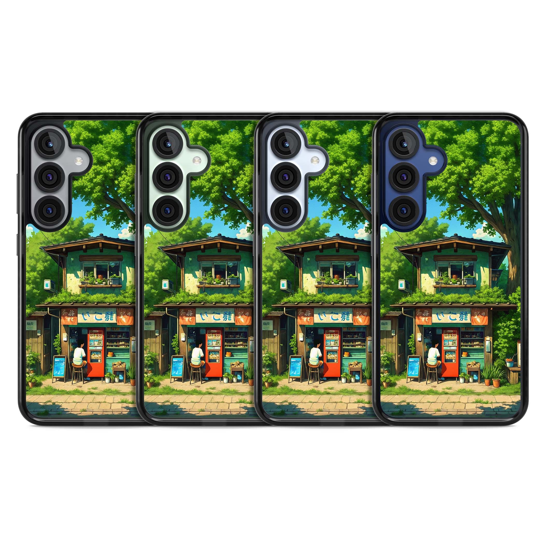 Countryside Kiosk for her iPhone case | Black Impact case for Samsung Galaxy S25, Samsung Galaxy S25 Plus