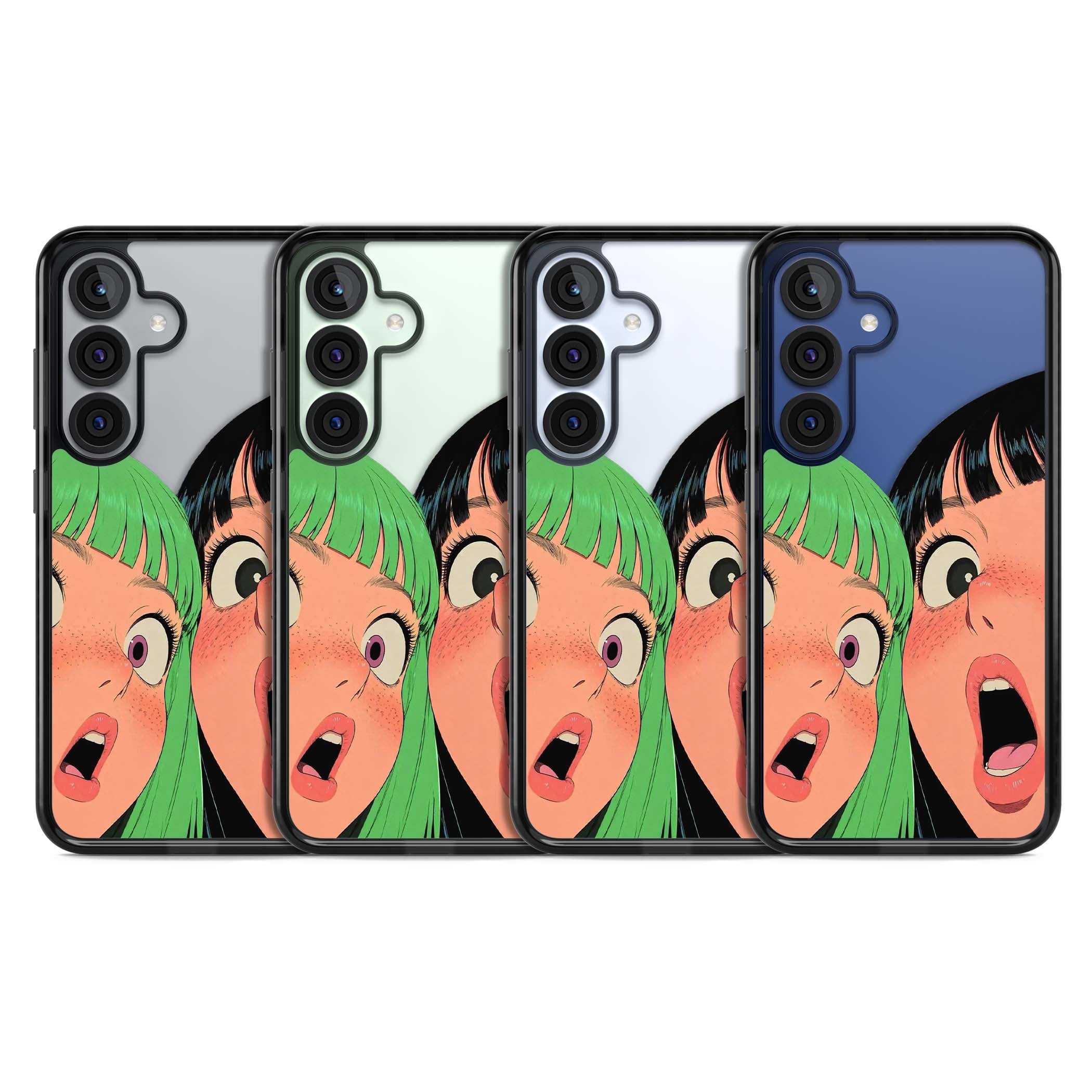 Gasp for her iPhone case | Black Impact case for Samsung Galaxy S25, Samsung Galaxy S25 Plus