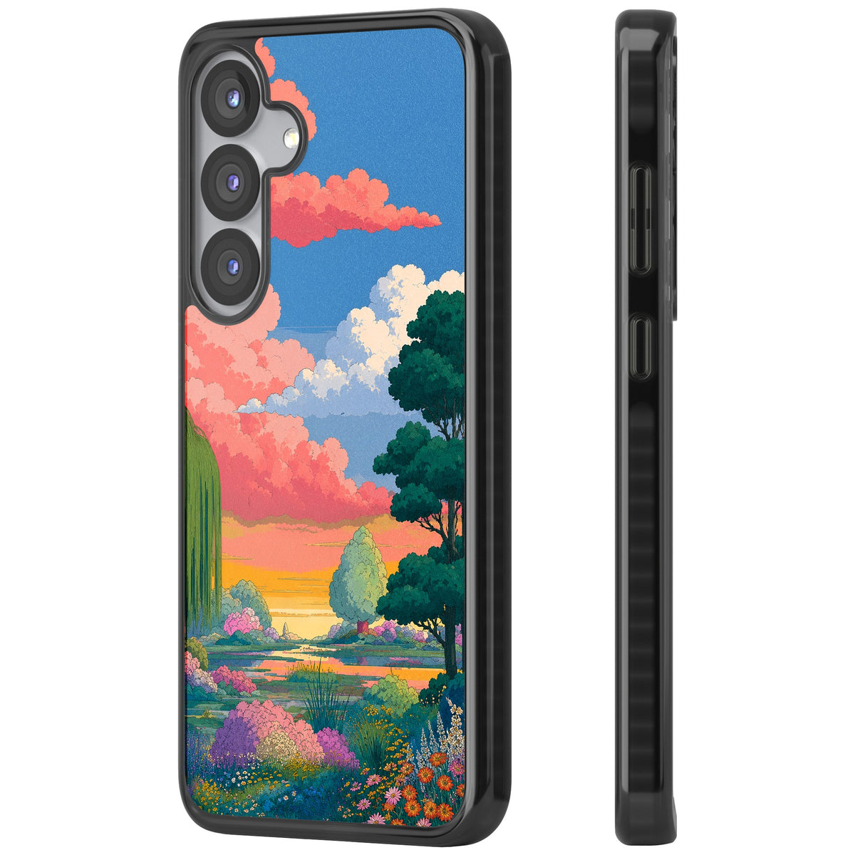Dream Valley Samsung S25 / Samsung S25 Plus / Samsung S26 / Samsung S26 Plus Impact Black Phone Case side