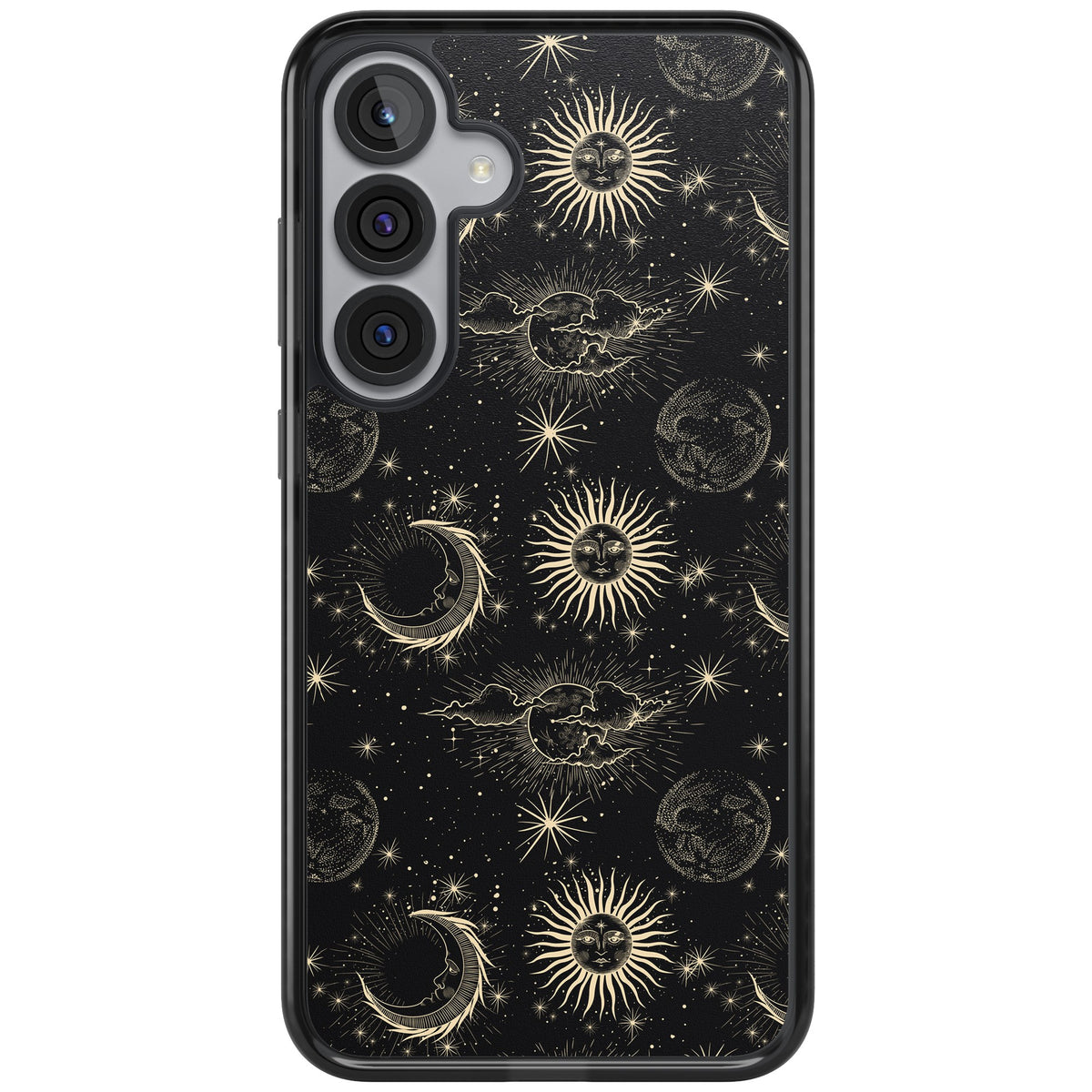 Celestial Almanac Samsung S25 Plus / Samsung S26 / Samsung S26 Plus Impact Black Phone Case front