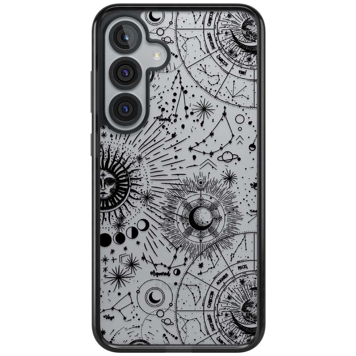 Celestial Chart Samsung S25 Plus / Samsung S26 / Samsung S26 Plus Impact Black Phone Case front