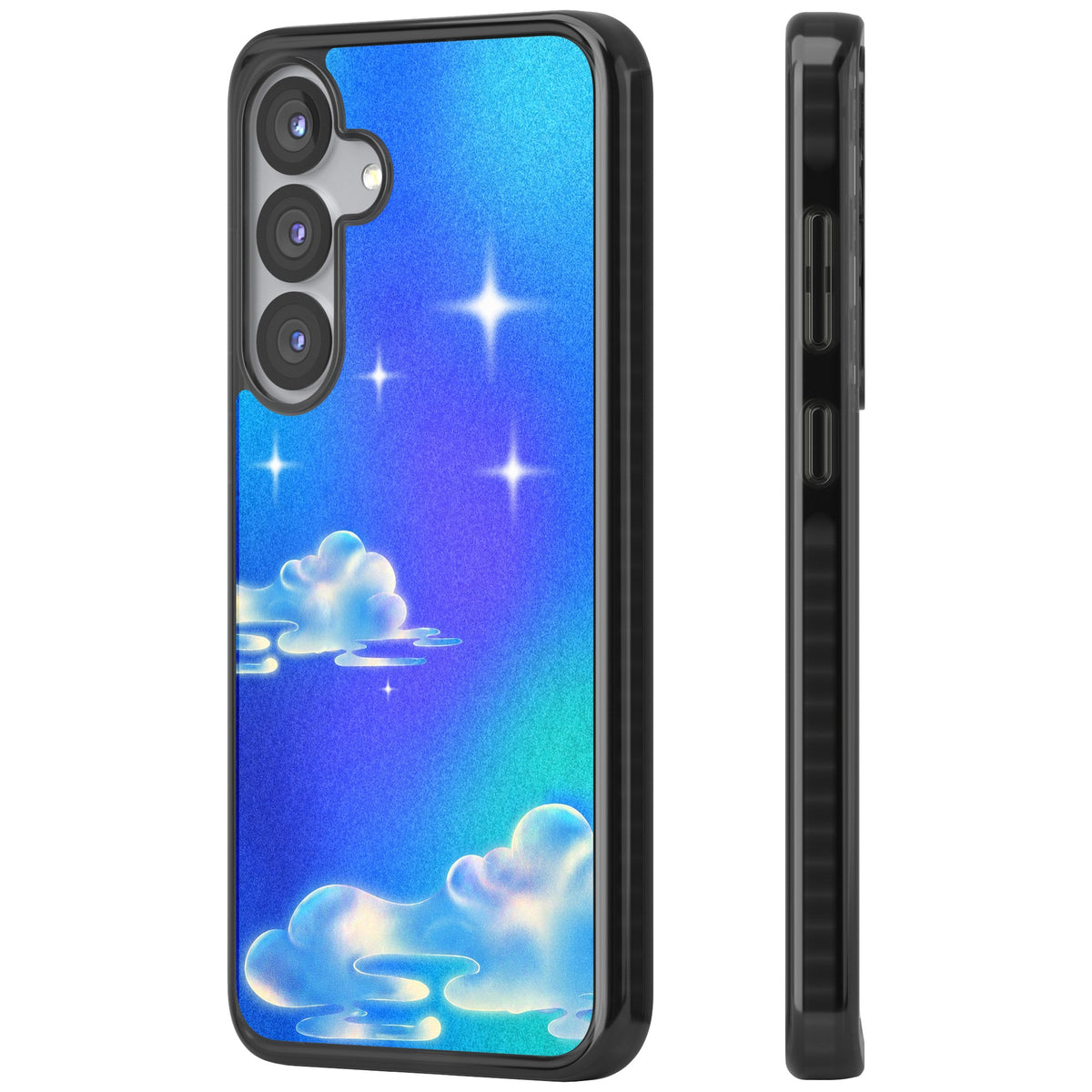 Aurora Samsung S25 / Samsung S25 Plus / Samsung S26 / Samsung S26 Plus Impact Black Phone Case side