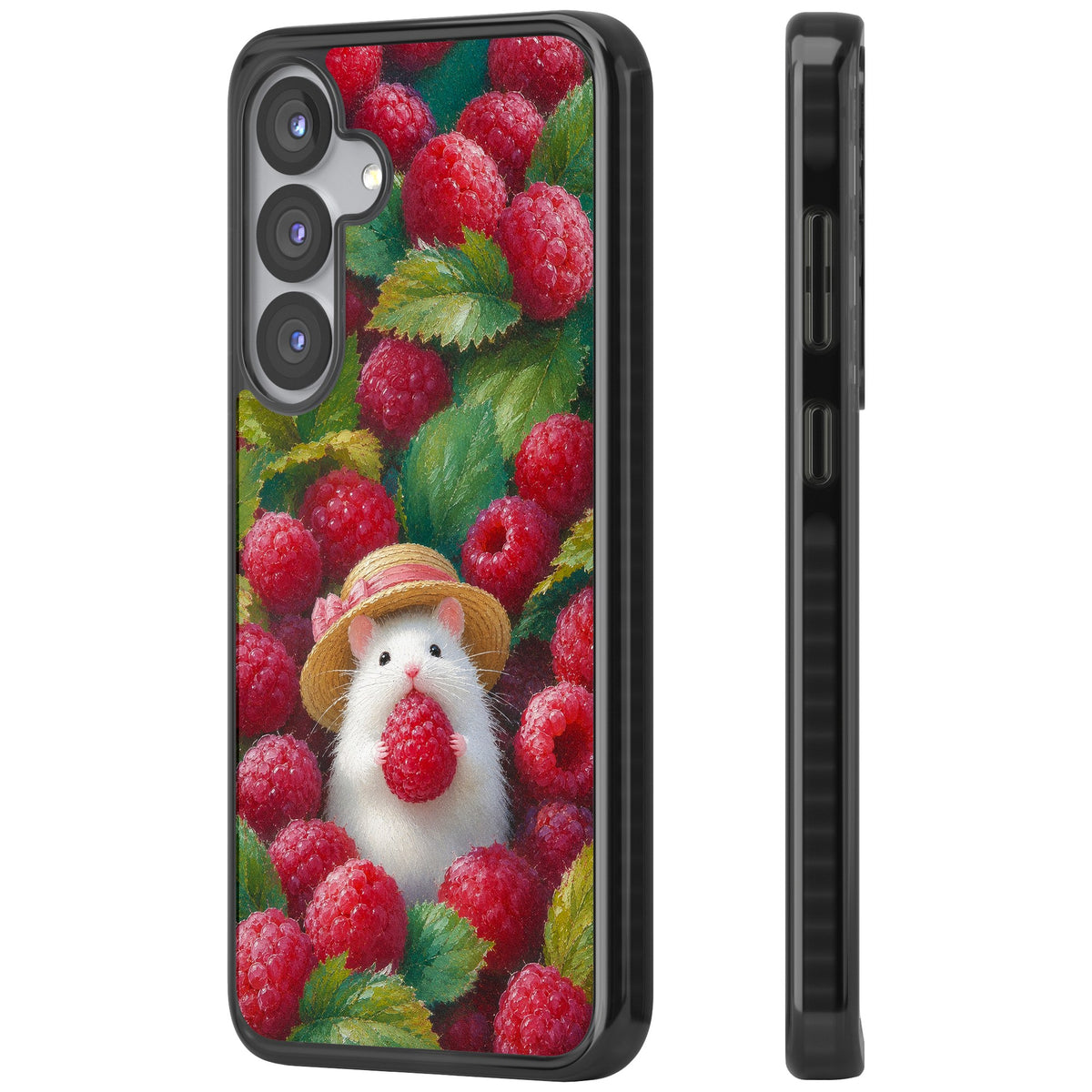 Berry Forager Samsung S25 / Samsung S25 Plus / Samsung S26 / Samsung S26 Plus Impact Black Phone Case side