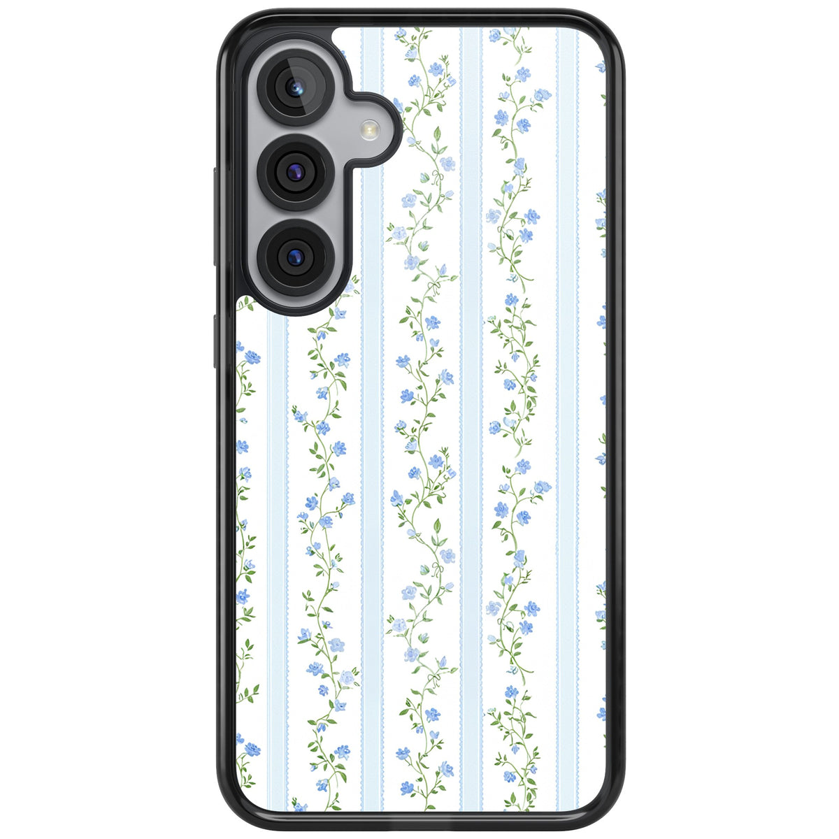 Bluebell Vine Samsung S25 Plus / Samsung S26 / Samsung S26 Plus Impact Black Phone Case front