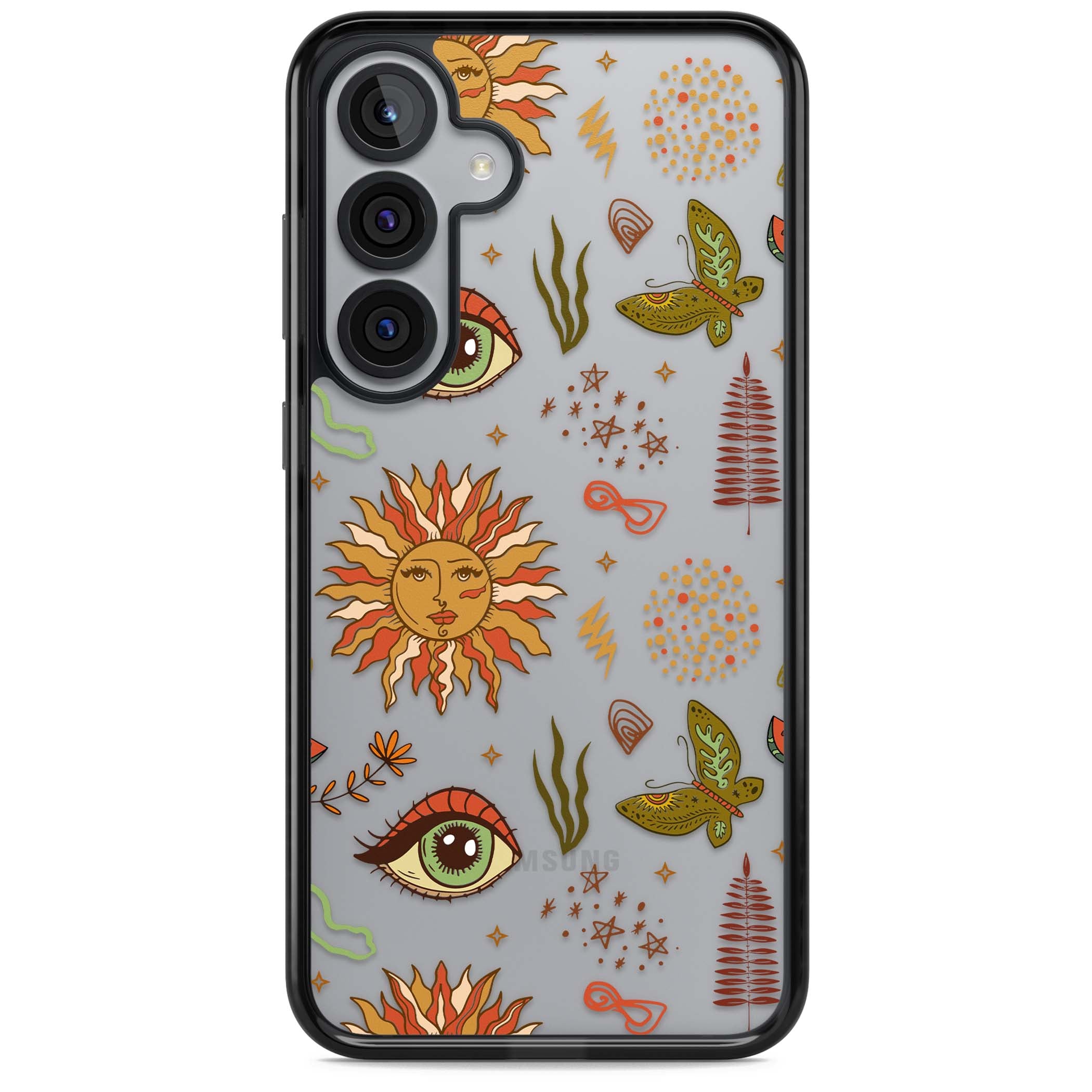 Boho Celestial Sun & Eye Pattern