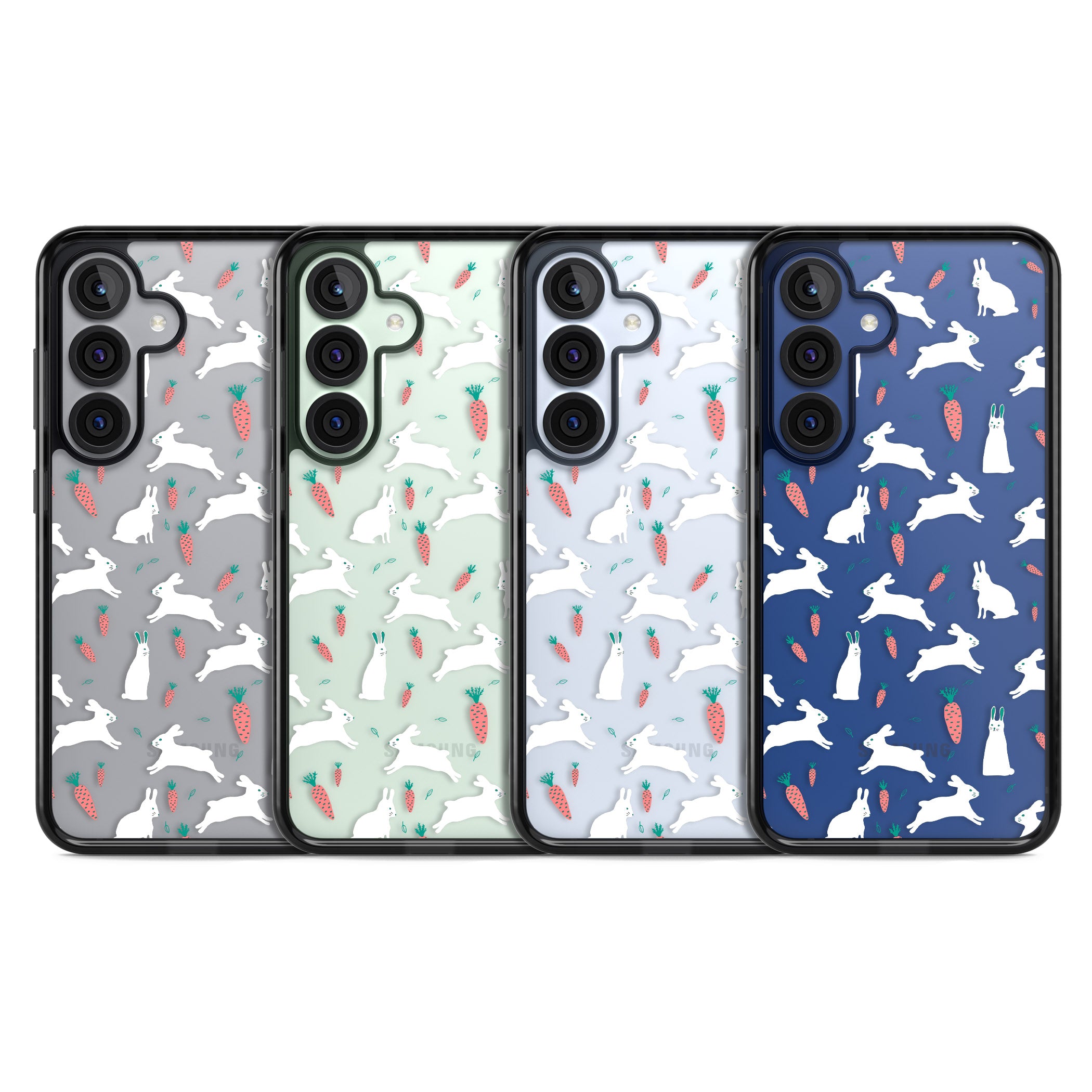 White Bunnies And Carrots