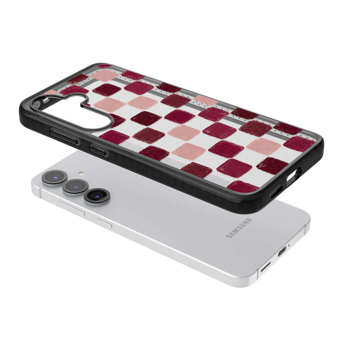 Date Swatches Samsung S25 / Samsung S25 Plus / Samsung S26 / Samsung S26 Plus Impact Black Phone Case angled