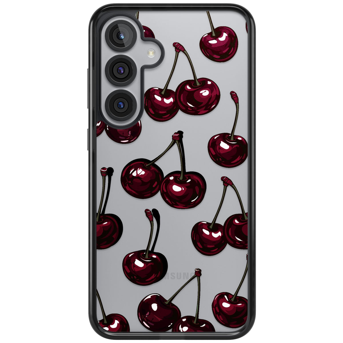 Cherry Wine Samsung S25 Plus / Samsung S26 / Samsung S26 Plus Impact Black Phone Case front