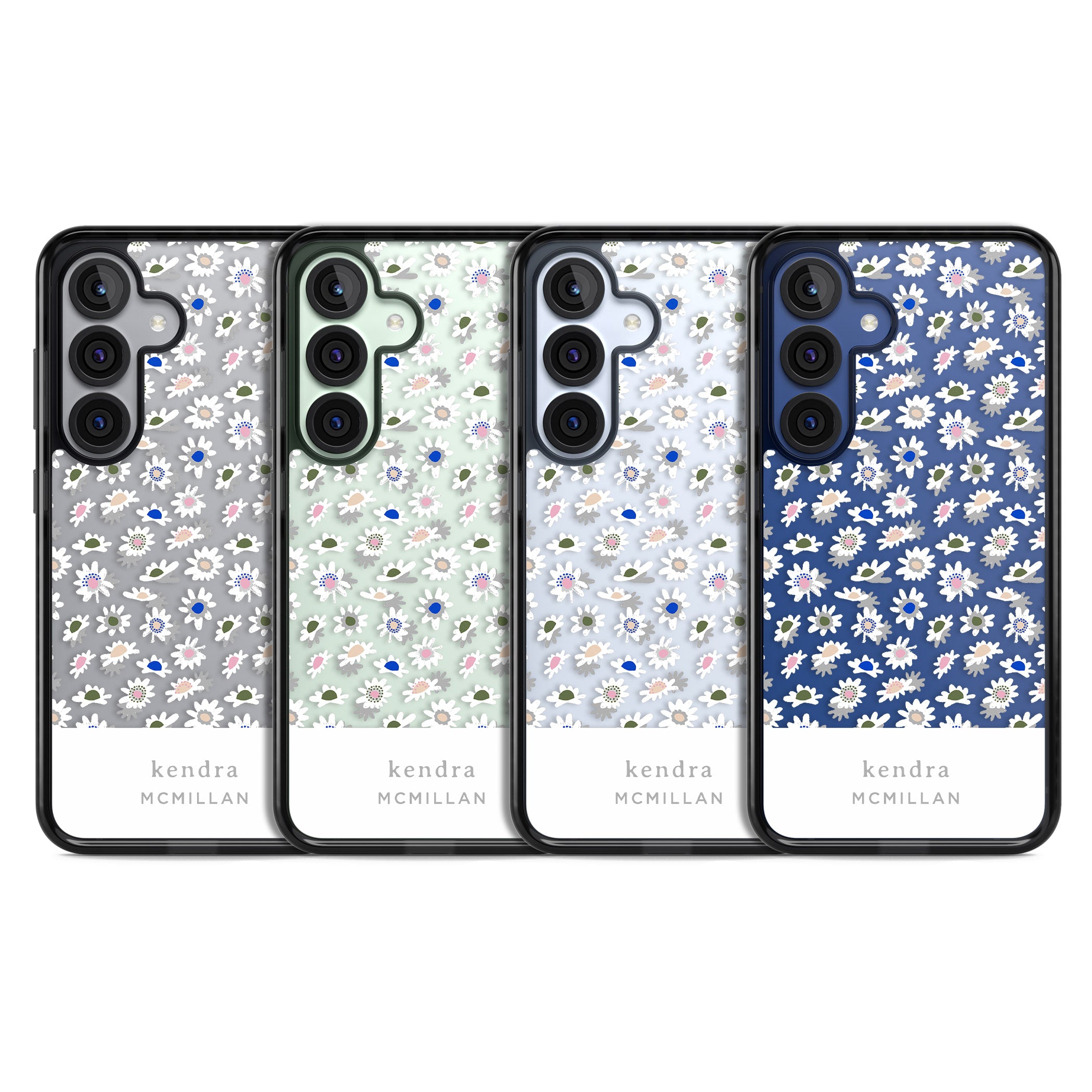 Personalised Grey & White Daisies