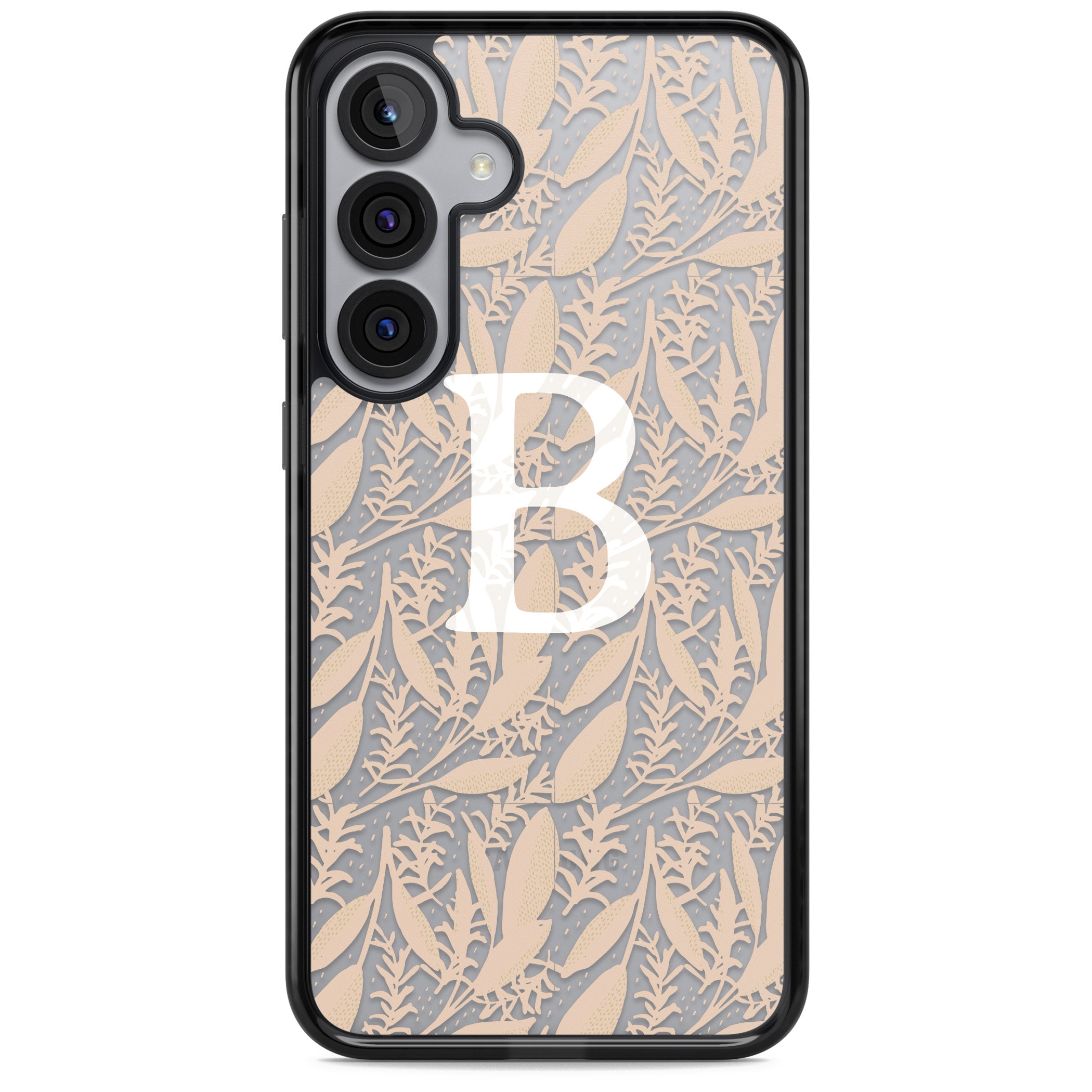 Personalised Monogram Subtle Abstract Floral
