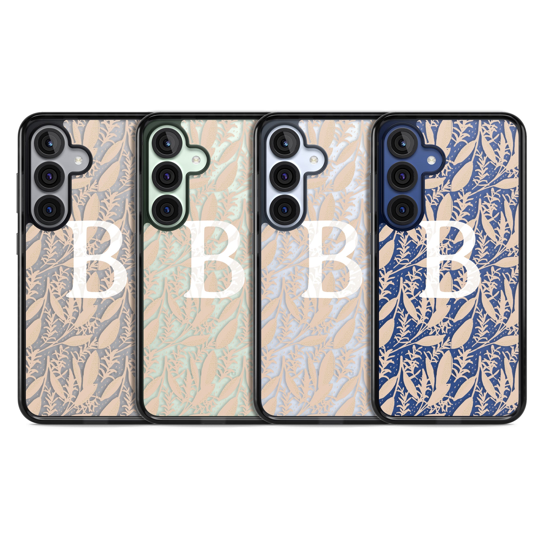 Personalised Monogram Subtle Abstract Floral