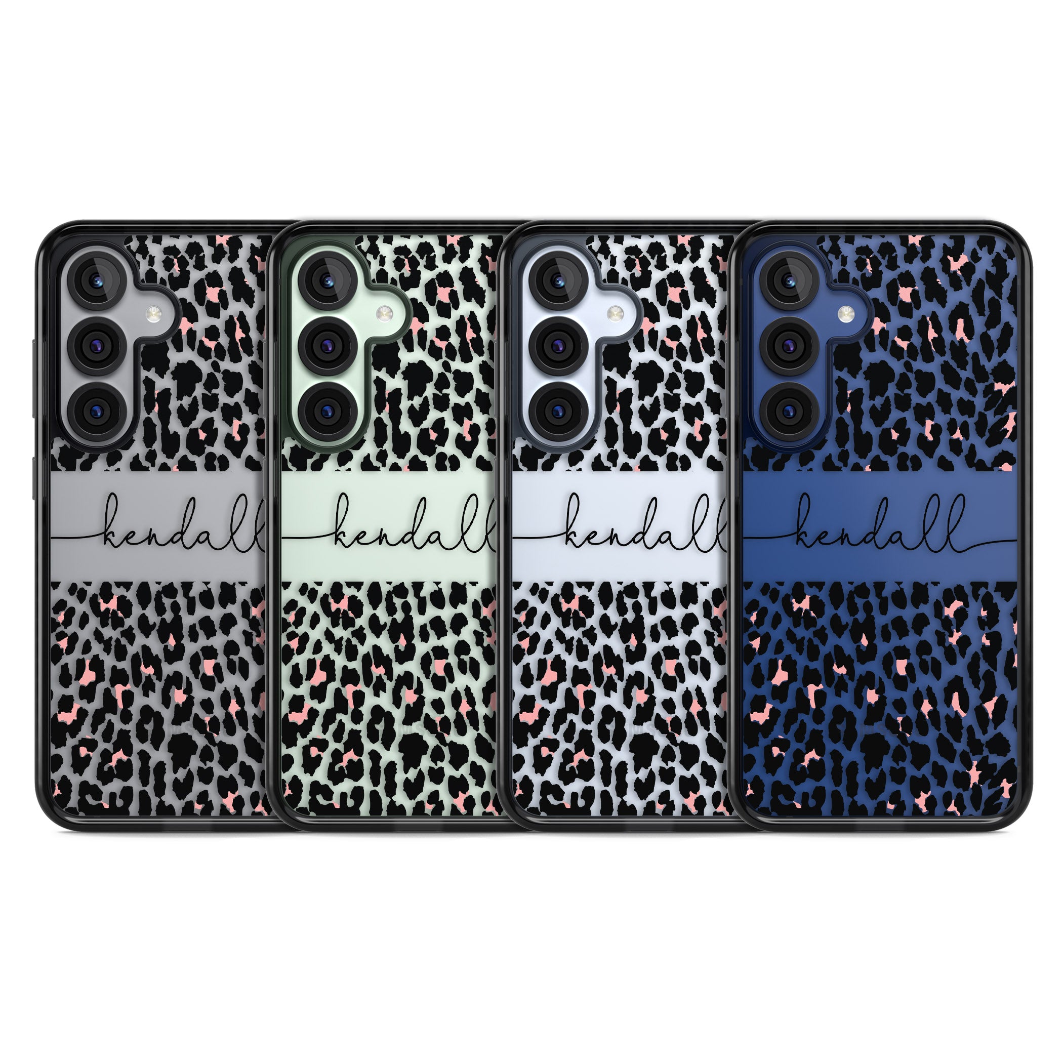 Personalised Cursive Leopard Spots