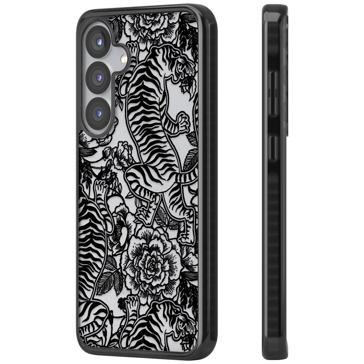 Tiger Dynasty Samsung S25 / Samsung S25 Plus / Samsung S26 / Samsung S26 Plus Impact Black Phone Case side