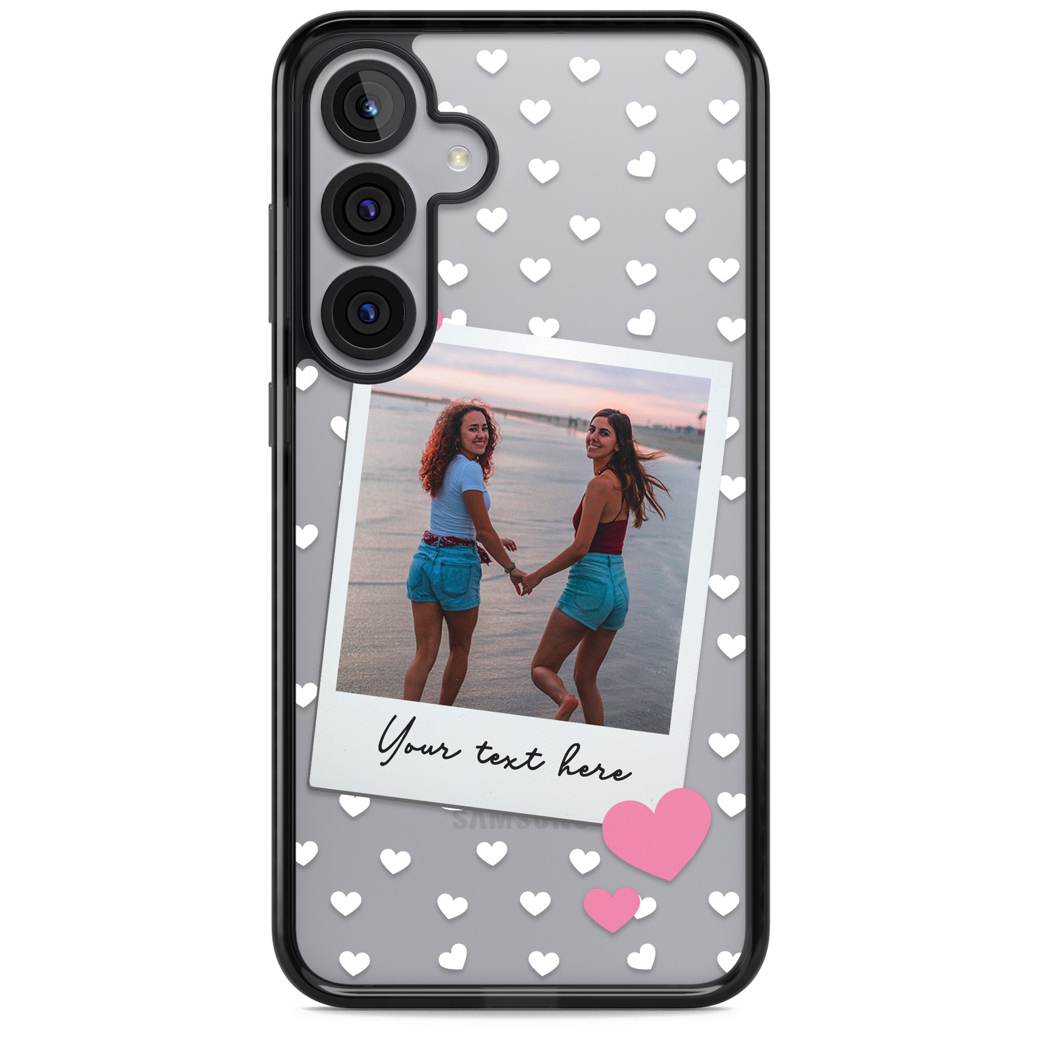 Personalised Hearts Instant Camera Photo