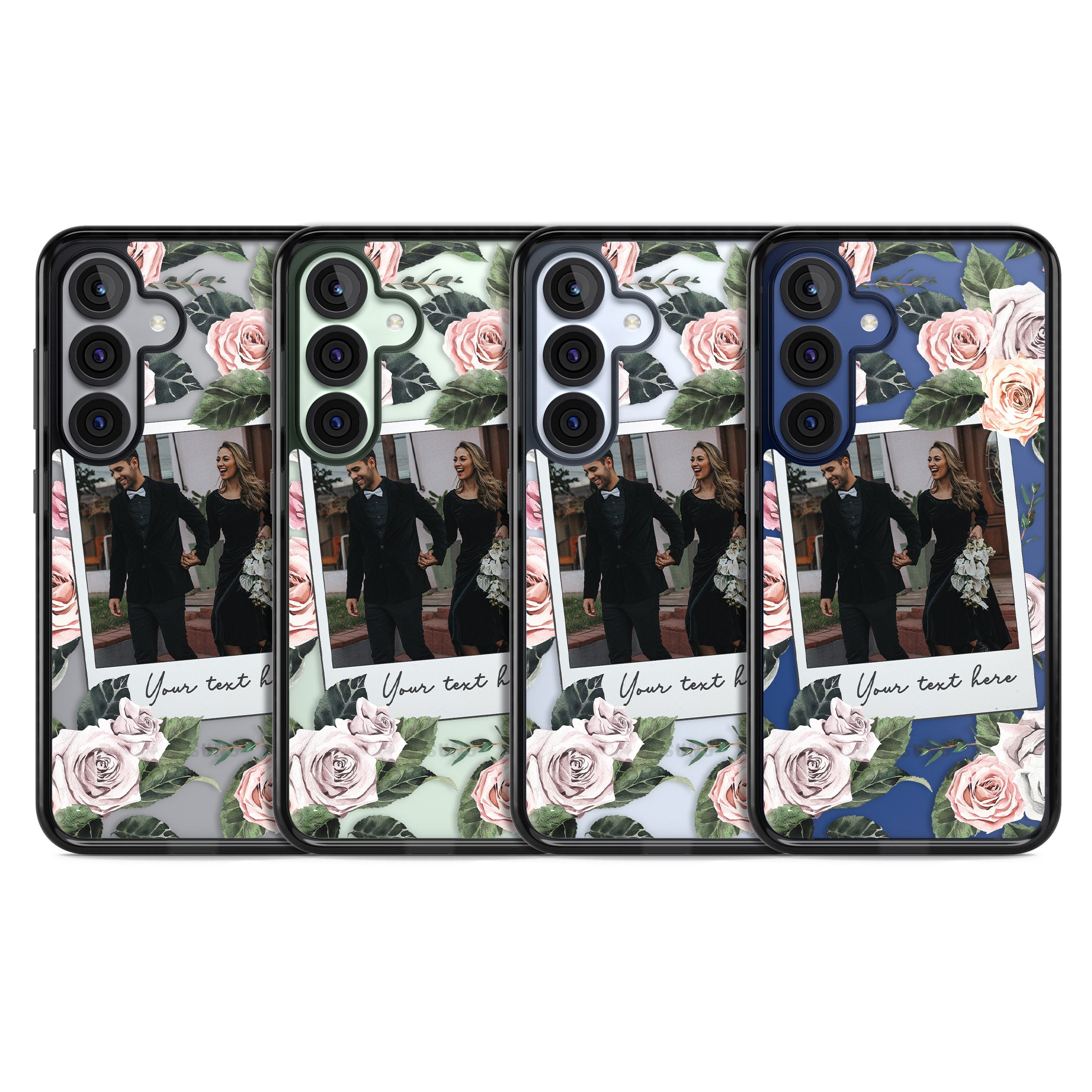 Personalised Floral Instant Camera Photo