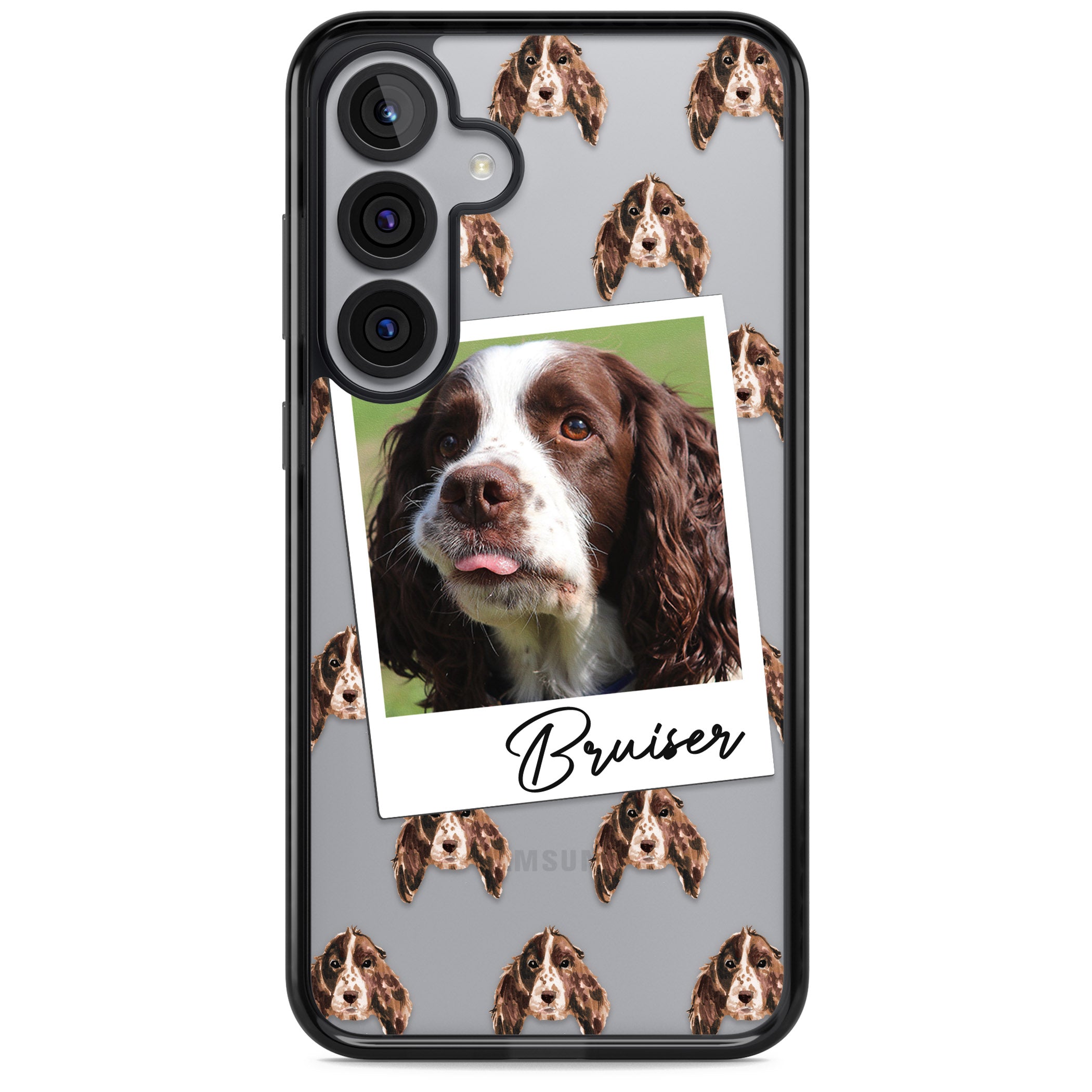 Personalised Springer Spaniel Instant Camera Photo