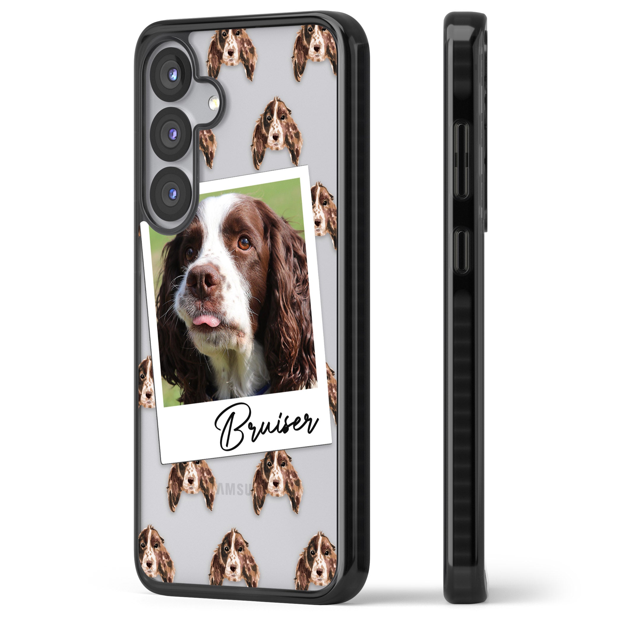 Personalised Springer Spaniel Instant Camera Photo