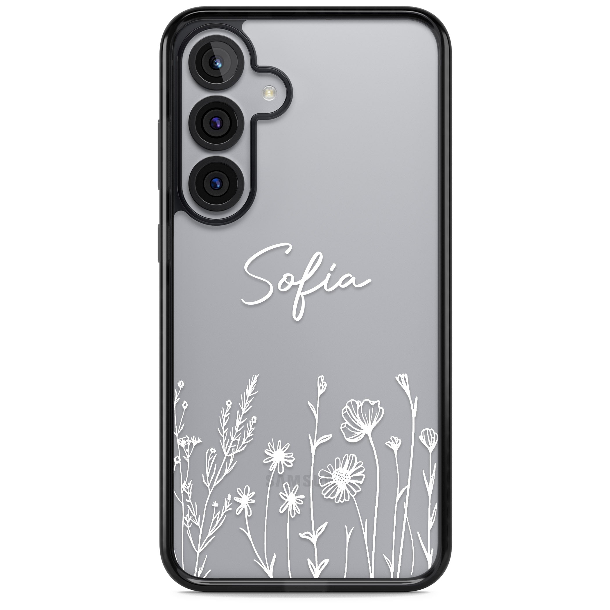 Personalised White Wildflowers