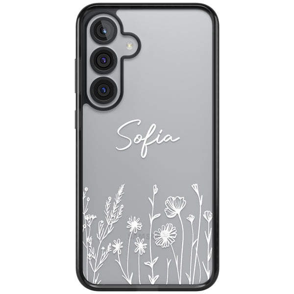 Personalised White Wildflowers