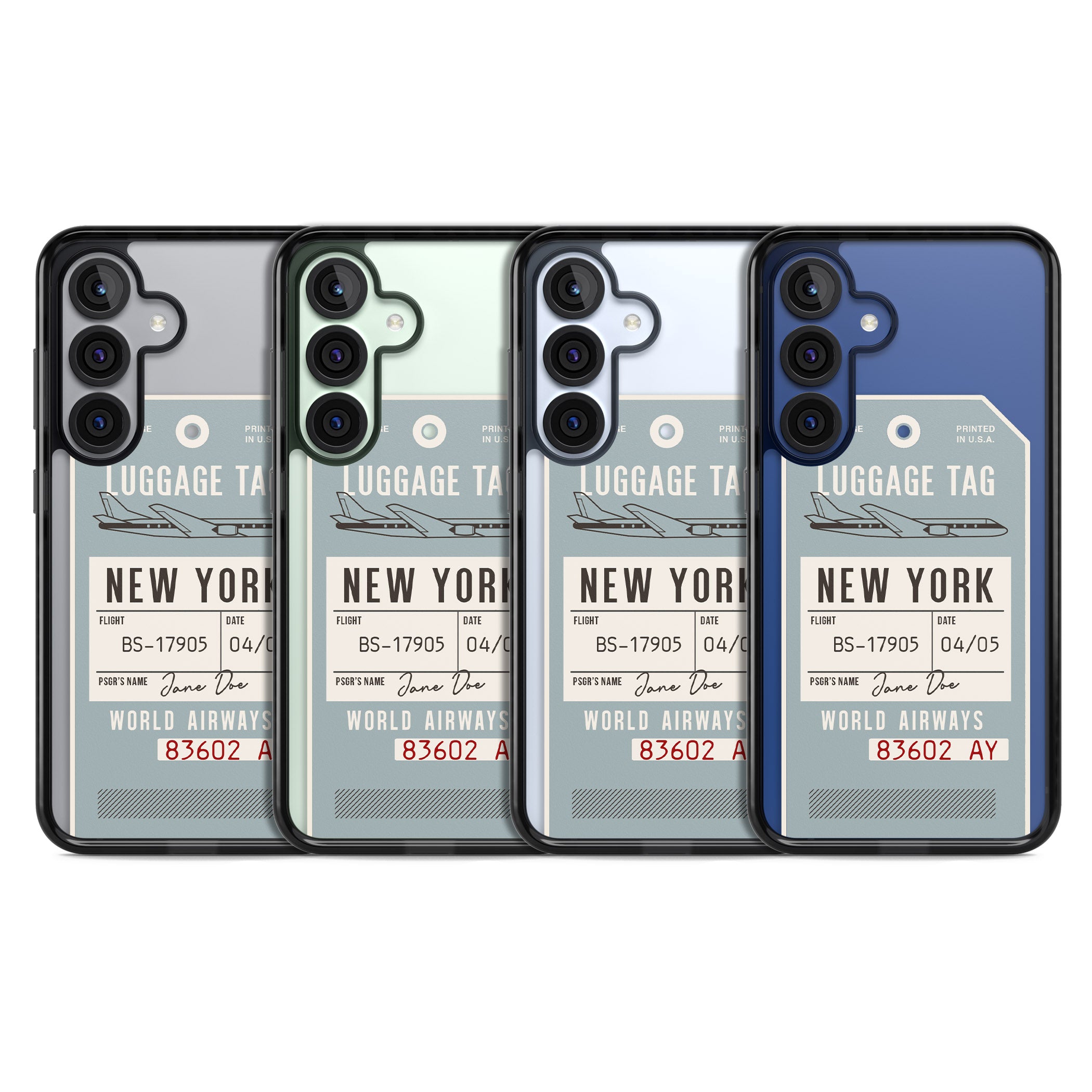 Personalised Vintage Usa Luggage Tag