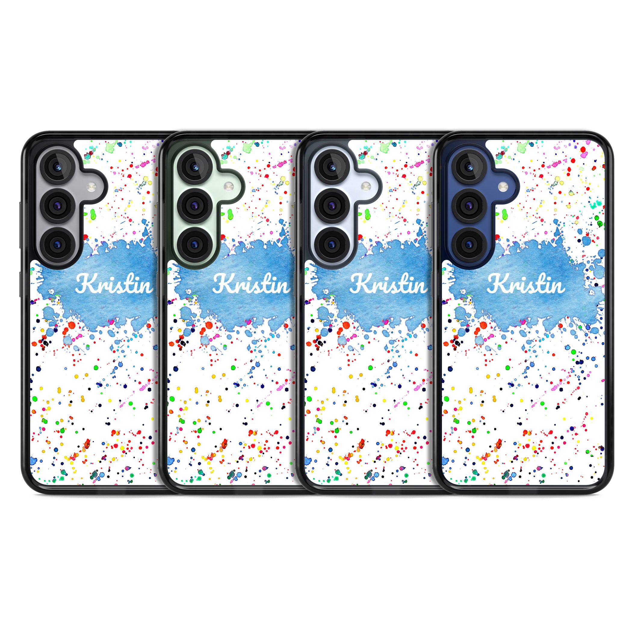 Personalised Rainbow Splatter Name