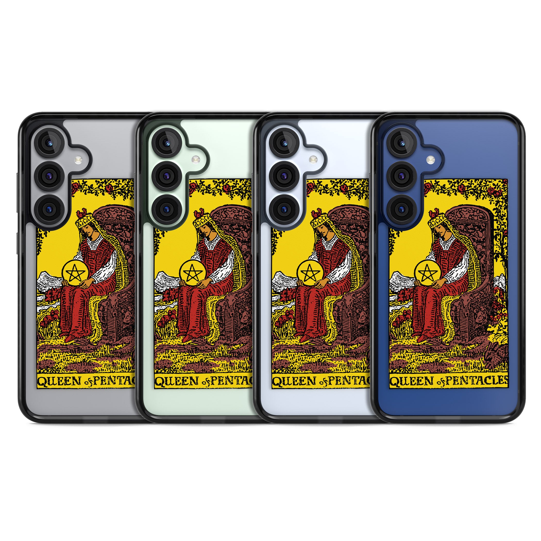 Personalised Queen Of Pentacles Tarot Card (Color)