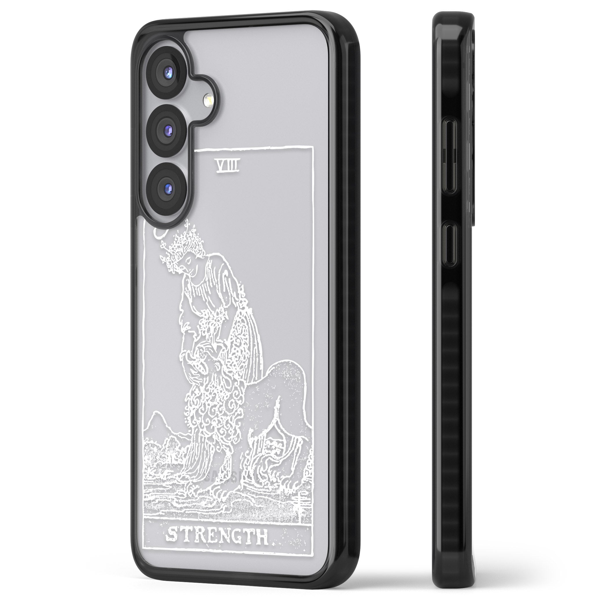 Personalised Strength Tarot Card (White)