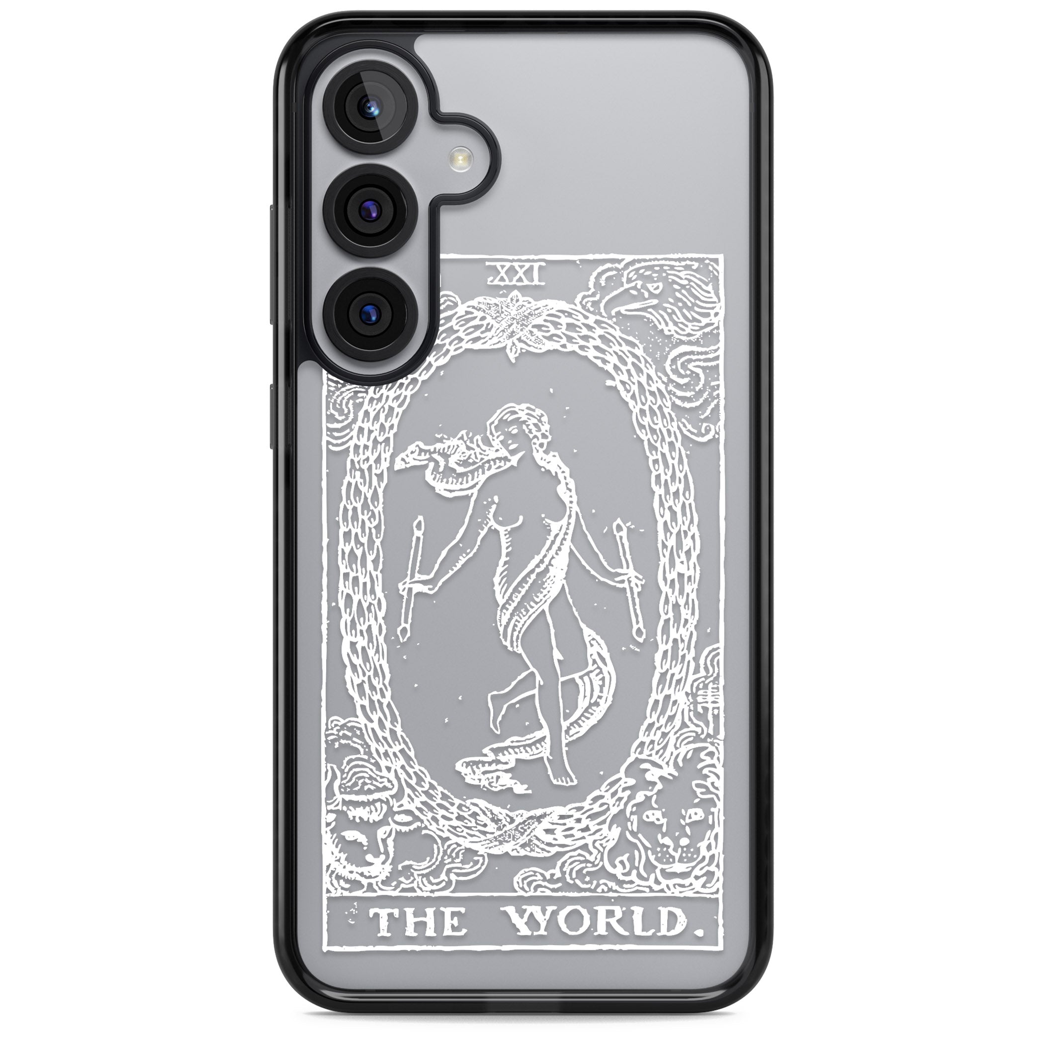 Personalised The World Tarot Card (White)