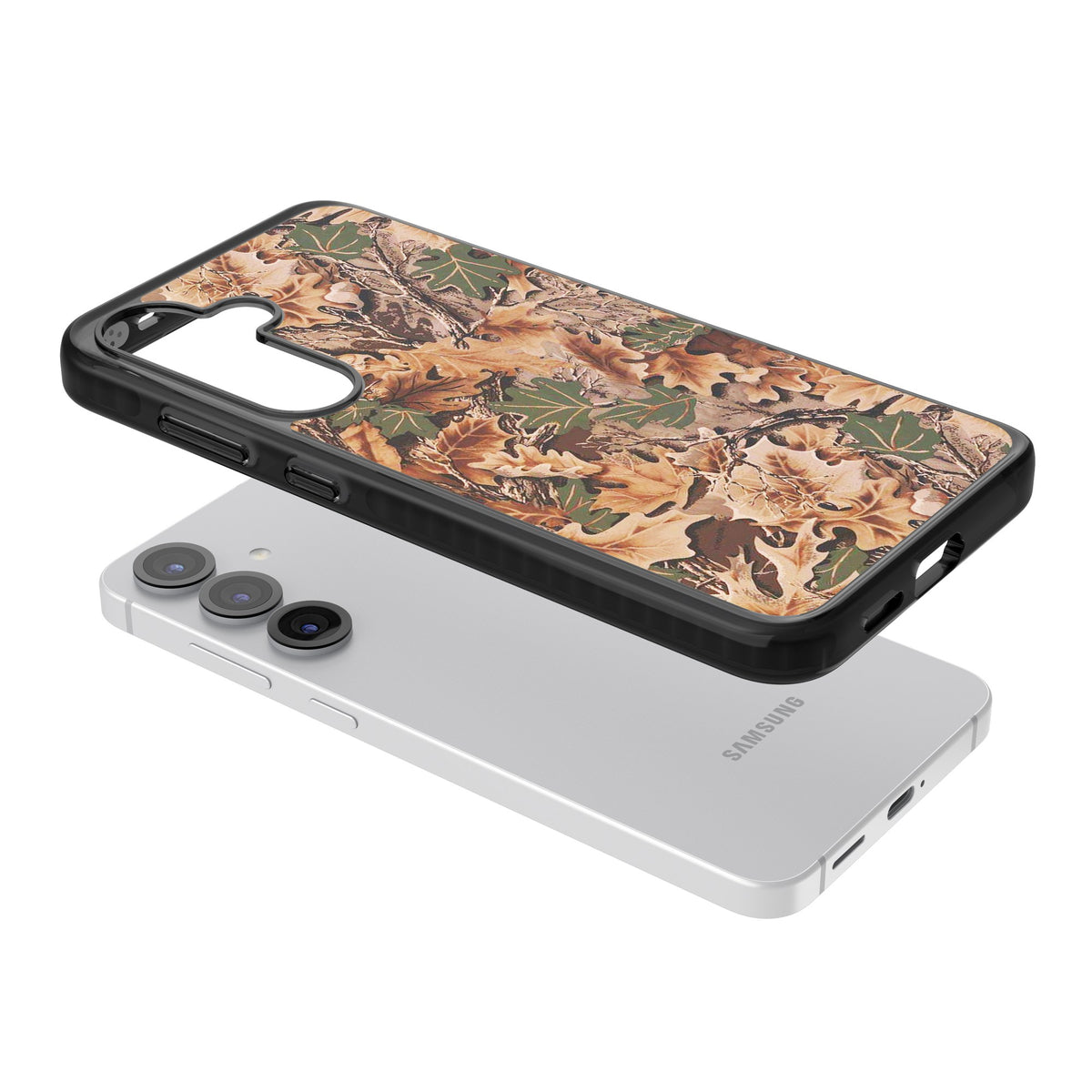 Autumn Huntsman Samsung S25 / Samsung S25 Plus / Samsung S26 / Samsung S26 Plus Impact Black Phone Case angled