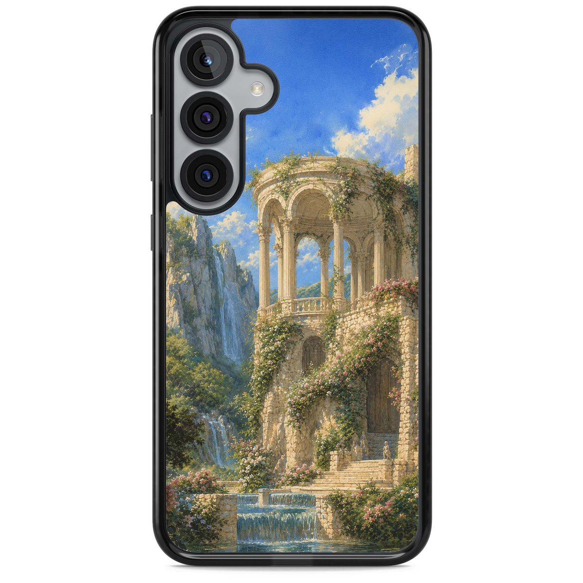 Palace Pavilion fairycore iPhone case | Black Impact case for Samsung Galaxy S25, Samsung Galaxy S25 Plus