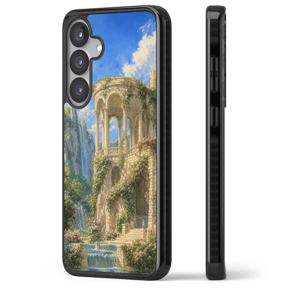 Palace Pavilion fairycore iPhone case | Black Impact case for Samsung Galaxy S25, Samsung Galaxy S25 Plus