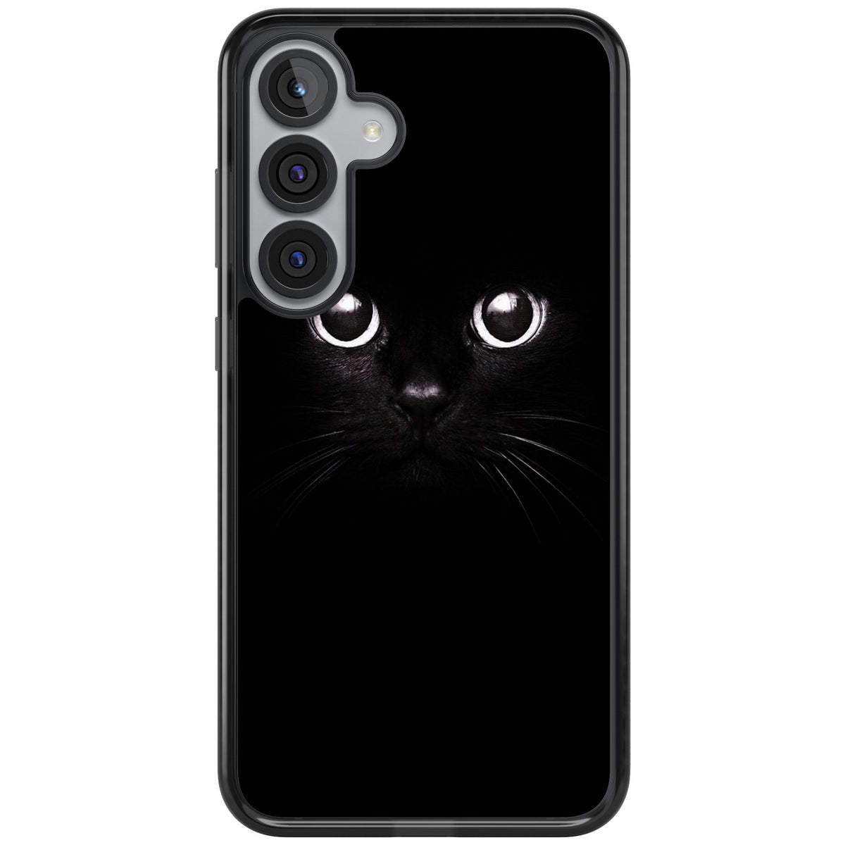 Black Cat Samsung S25 Plus / Samsung S26 / Samsung S26 Plus Impact Black Phone Case front
