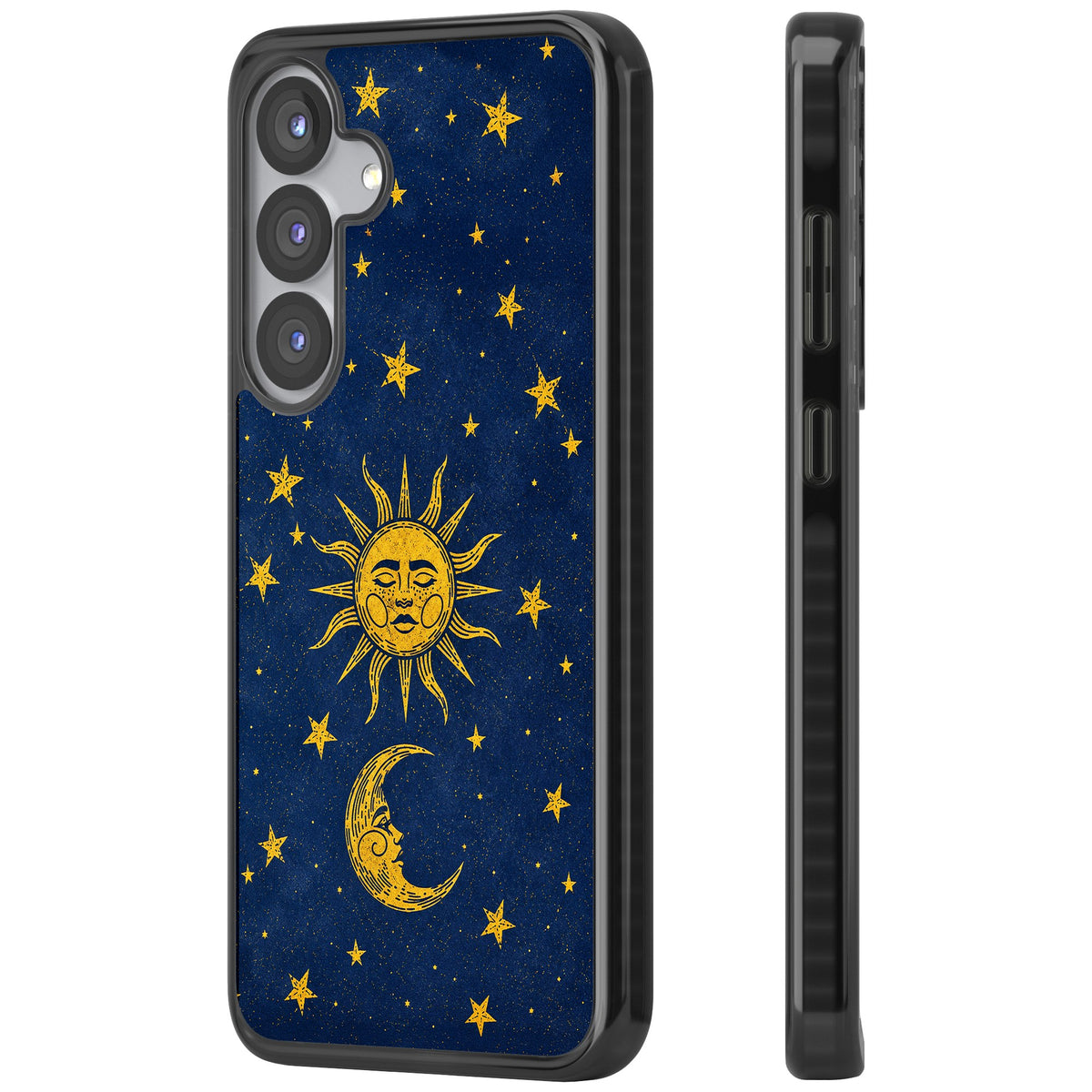 Sun & Moon Reverie Samsung S25 / Samsung S25 Plus / Samsung S26 / Samsung S26 Plus Impact Black Phone Case side