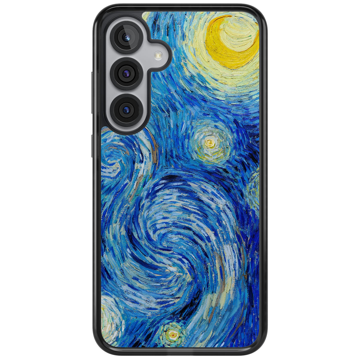 The Starry Night By Vincent Van Gogh Samsung S25 Plus / Samsung S26 / Samsung S26 Plus Impact Black Phone Case front
