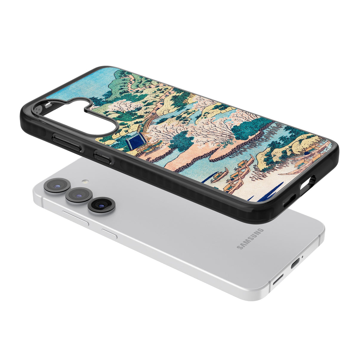 Coastal Community Samsung S25 / Samsung S25 Plus / Samsung S26 / Samsung S26 Plus Impact Black Phone Case angled
