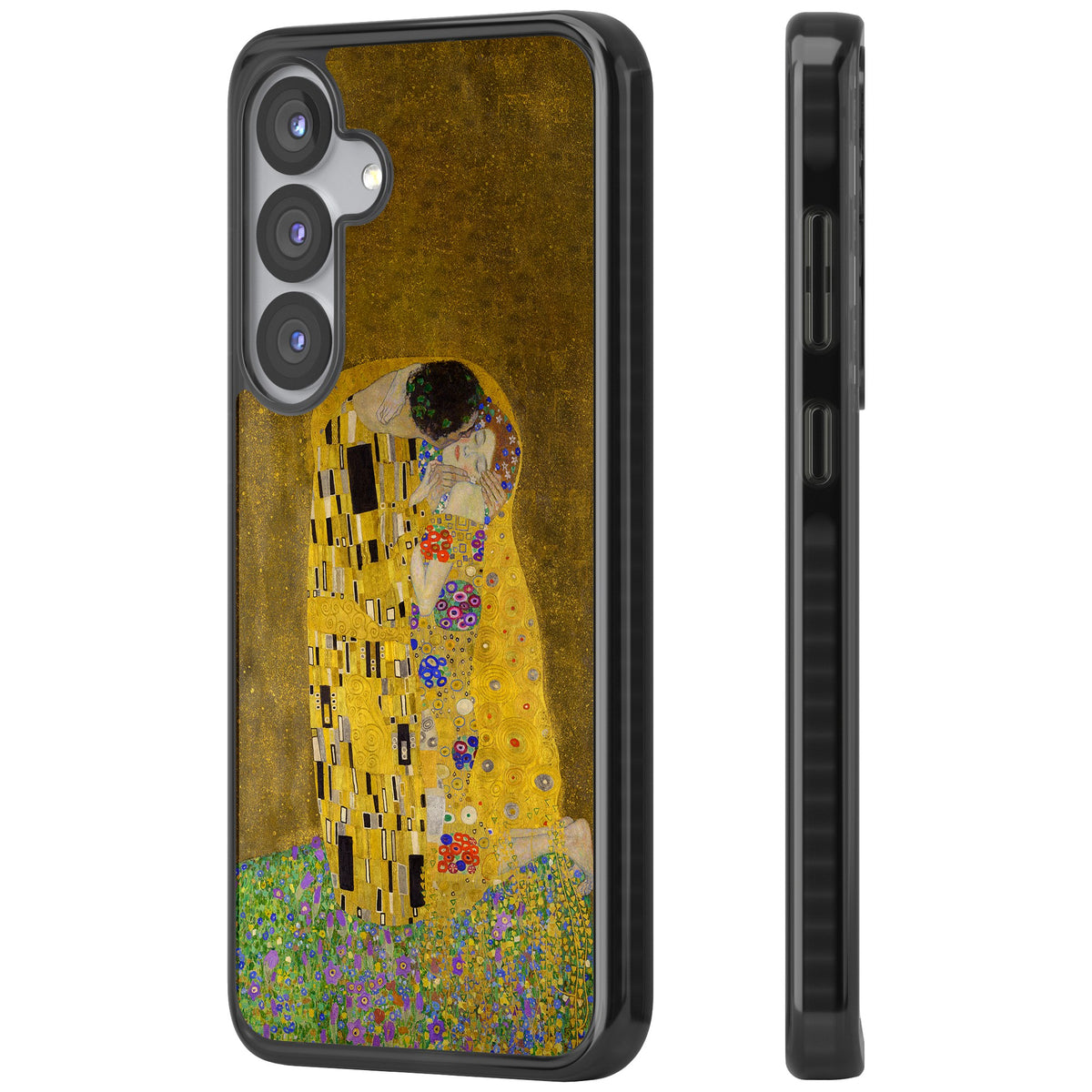 The Kiss Samsung S25 / Samsung S25 Plus / Samsung S26 / Samsung S26 Plus Impact Black Phone Case side