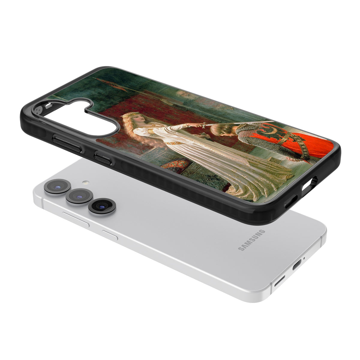 The Accolade Samsung S25 / Samsung S25 Plus / Samsung S26 / Samsung S26 Plus Impact Black Phone Case angled