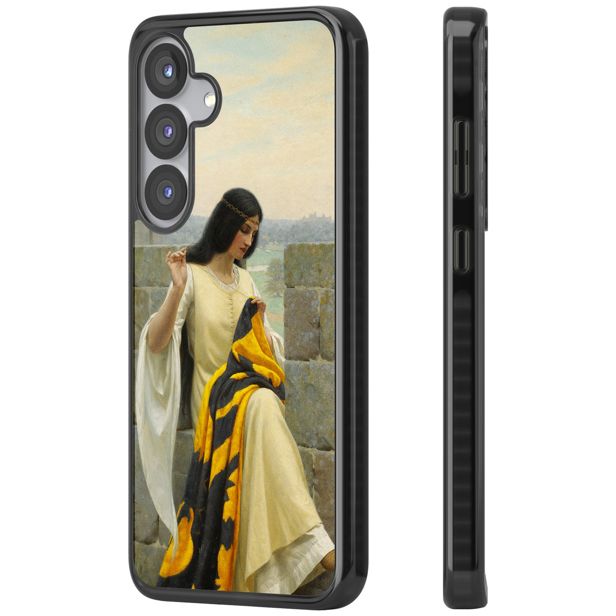 Stitching the Standard Samsung S25 / Samsung S25 Plus / Samsung S26 / Samsung S26 Plus Impact Black Phone Case side