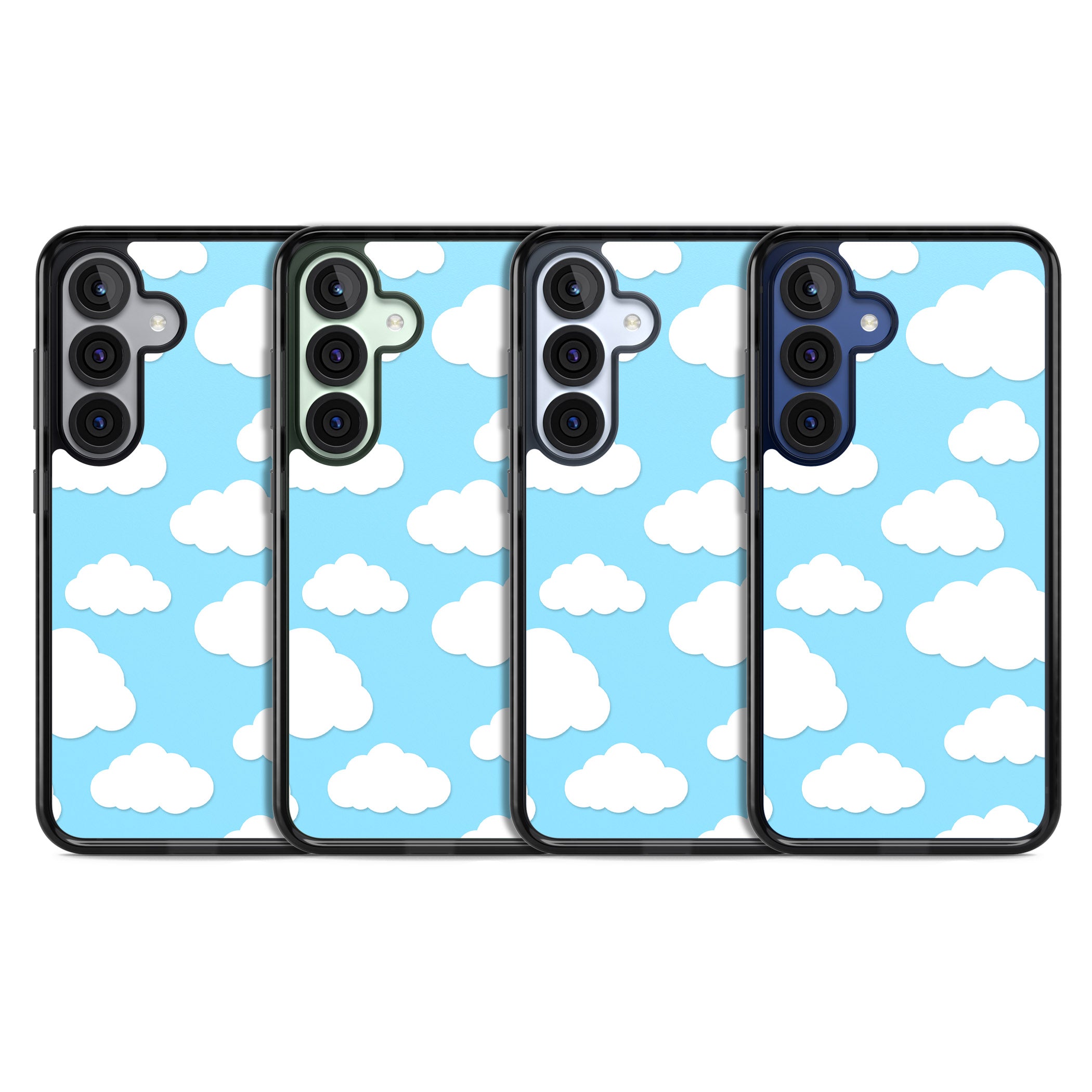 Blue Sky & Clouds Pattern