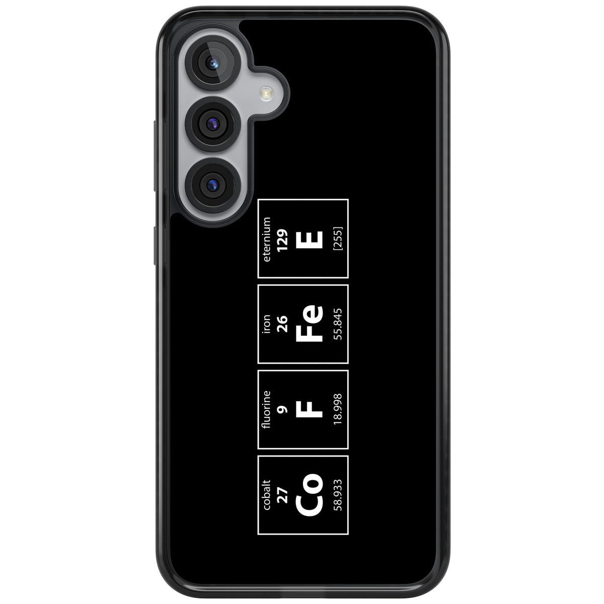 Coffee Element (Black) Samsung S25 Plus / Samsung S26 / Samsung S26 Plus Impact Black Phone Case front