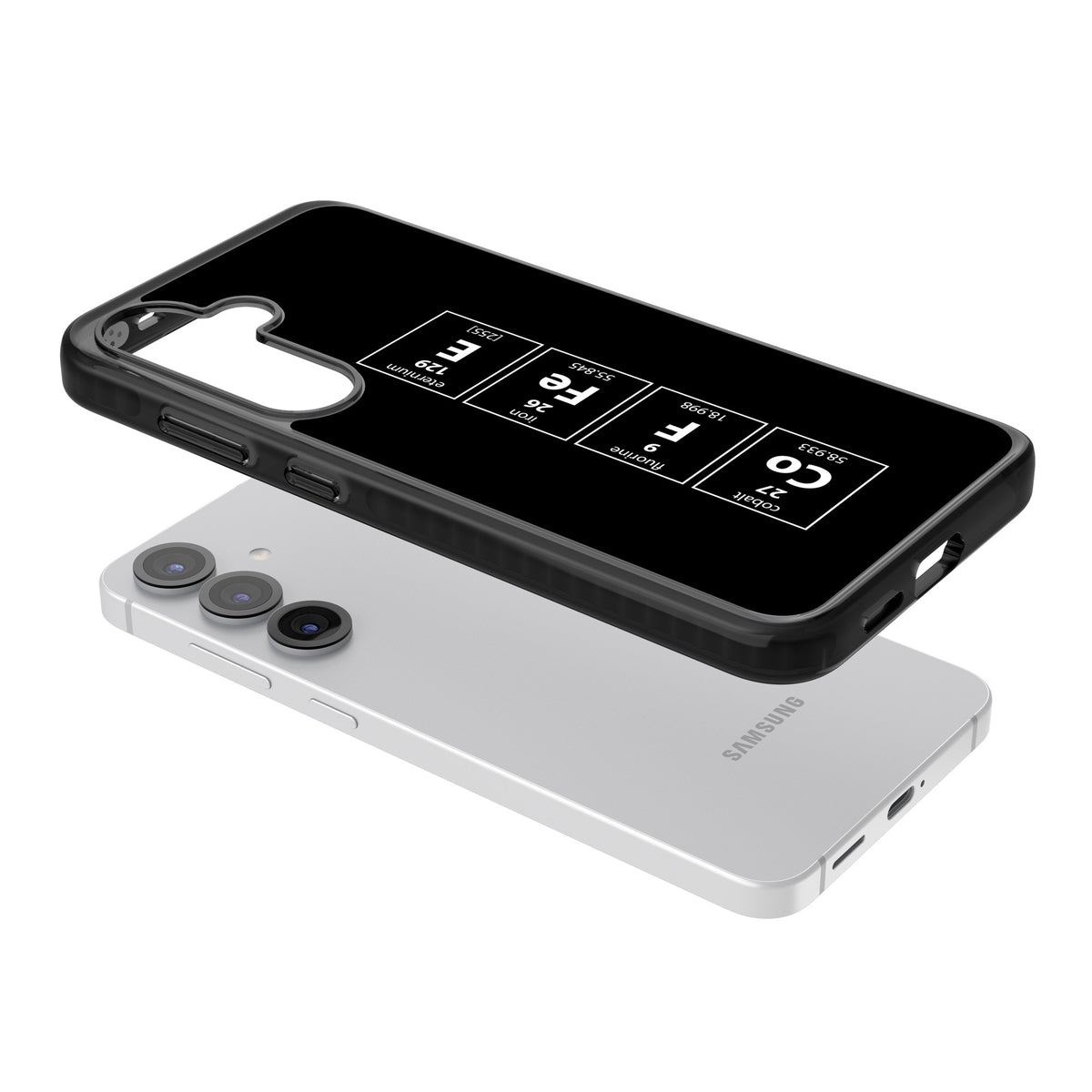 Coffee Element (Black) Samsung S25 / Samsung S25 Plus / Samsung S26 / Samsung S26 Plus Impact Black Phone Case angled