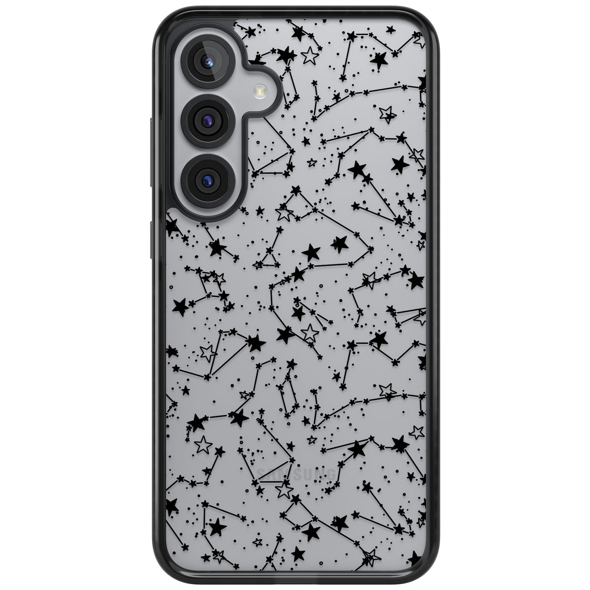 Midnight Constellations Samsung S25 Plus / Samsung S26 / Samsung S26 Plus Impact Black Phone Case front