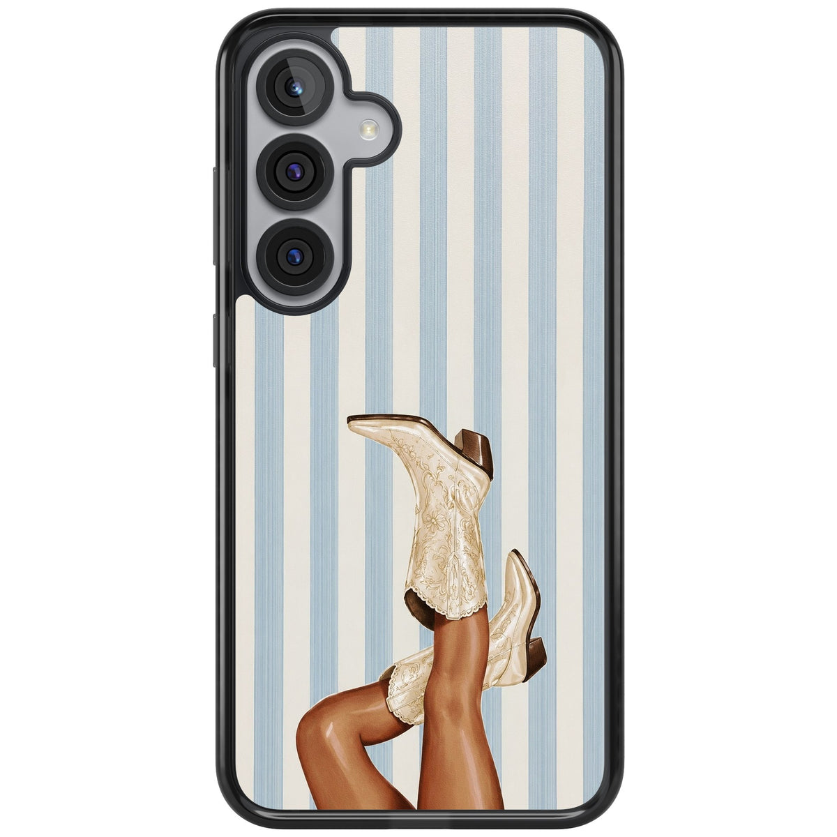Cowgirl Boots Samsung S25 Plus / Samsung S26 / Samsung S26 Plus Impact Black Phone Case front
