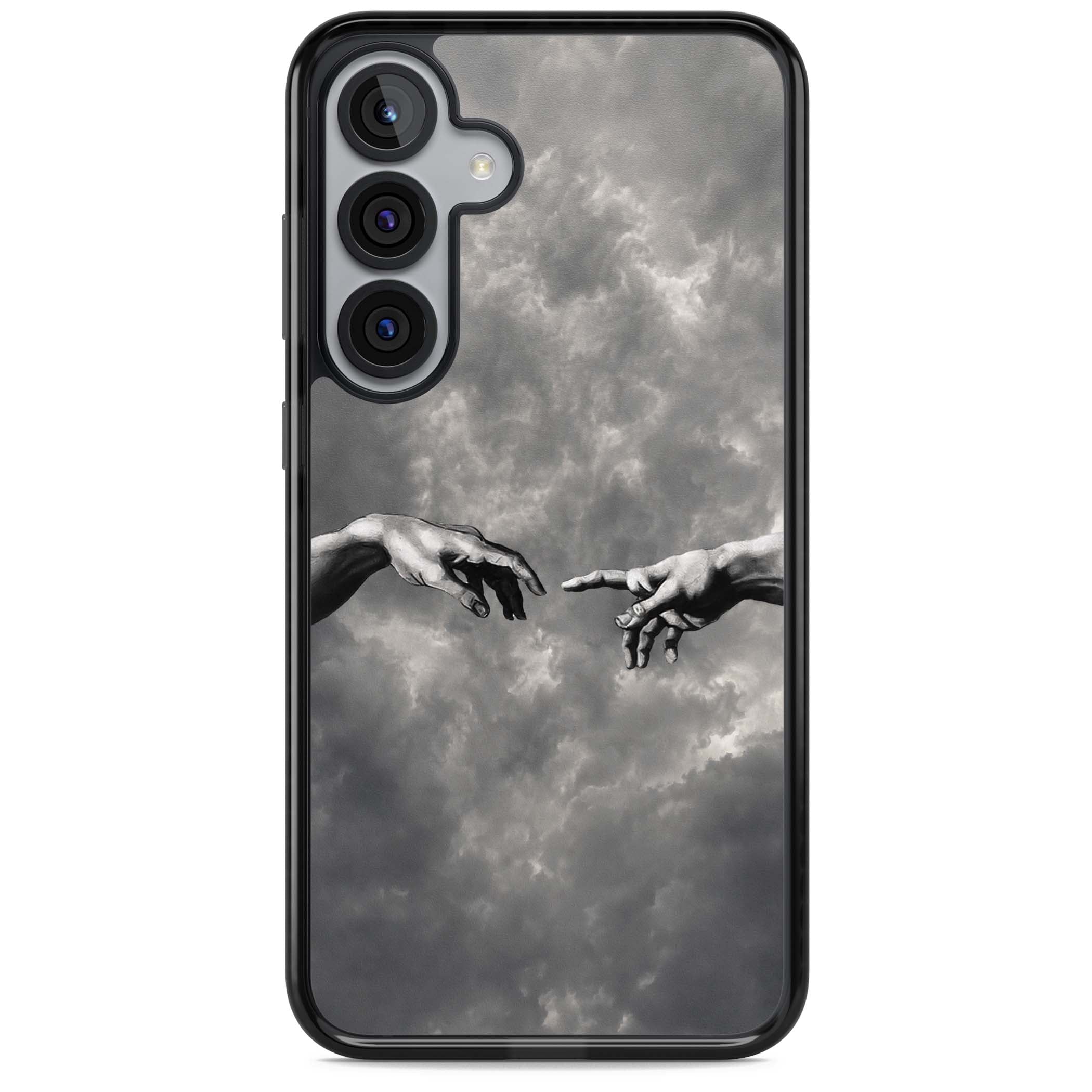 Creation art iPhone case | Black Impact case for Samsung Galaxy S25, Samsung Galaxy S25 Plus