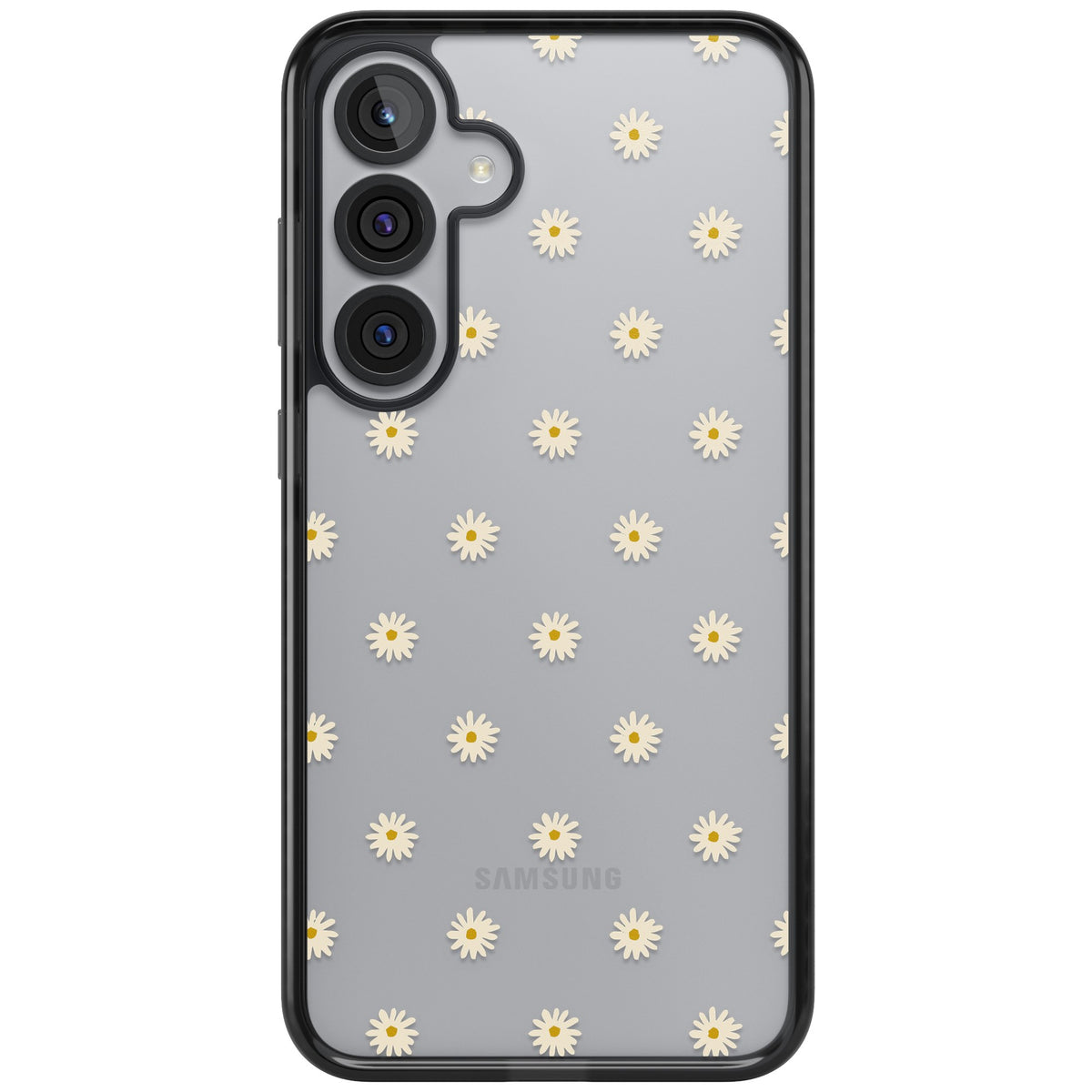 Daisy Pop Samsung S25 Plus / Samsung S26 / Samsung S26 Plus Impact Black Phone Case front