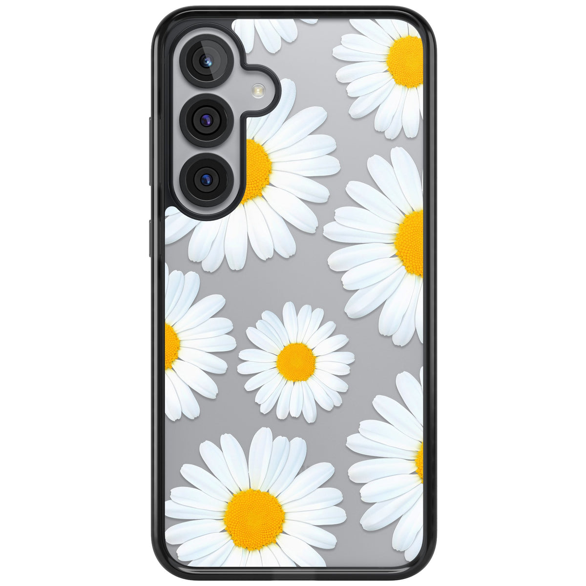 Summer Daisy Samsung S25 Plus / Samsung S26 / Samsung S26 Plus Impact Black Phone Case front
