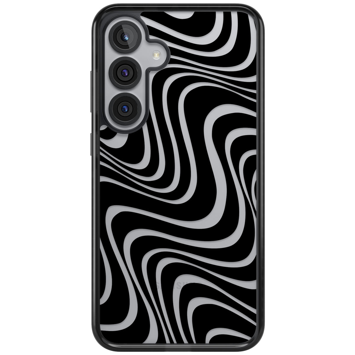 Abstract Waves Samsung S25 Plus / Samsung S26 / Samsung S26 Plus Impact Black Phone Case front