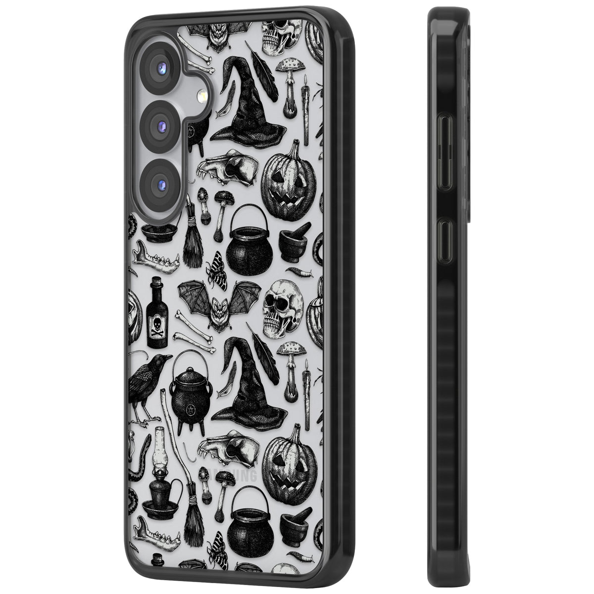 Dark Witchy Samsung S25 / Samsung S25 Plus / Samsung S26 / Samsung S26 Plus Impact Black Phone Case side
